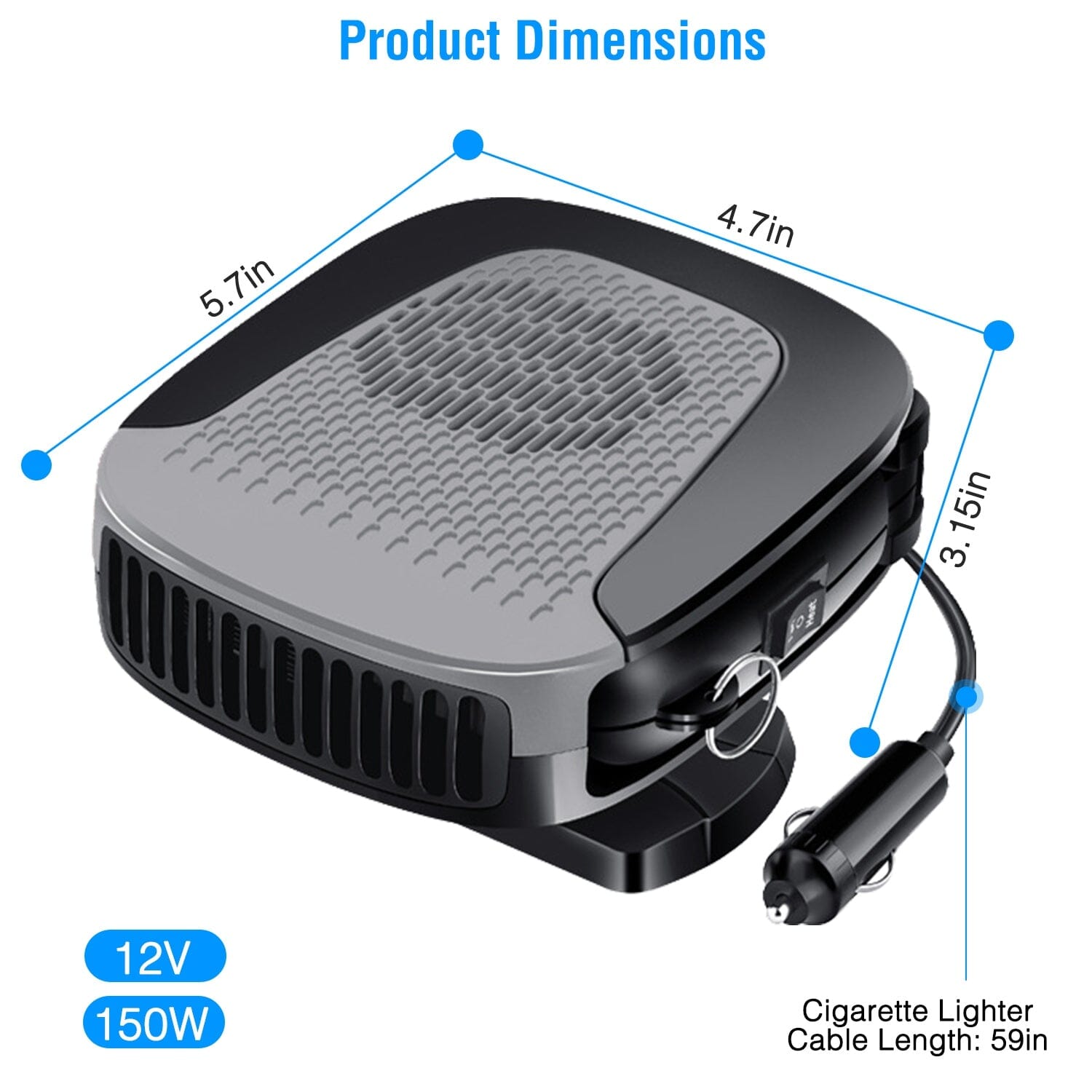 12V 150W Portable Car Auto Heater Cheap Sale Exclusive