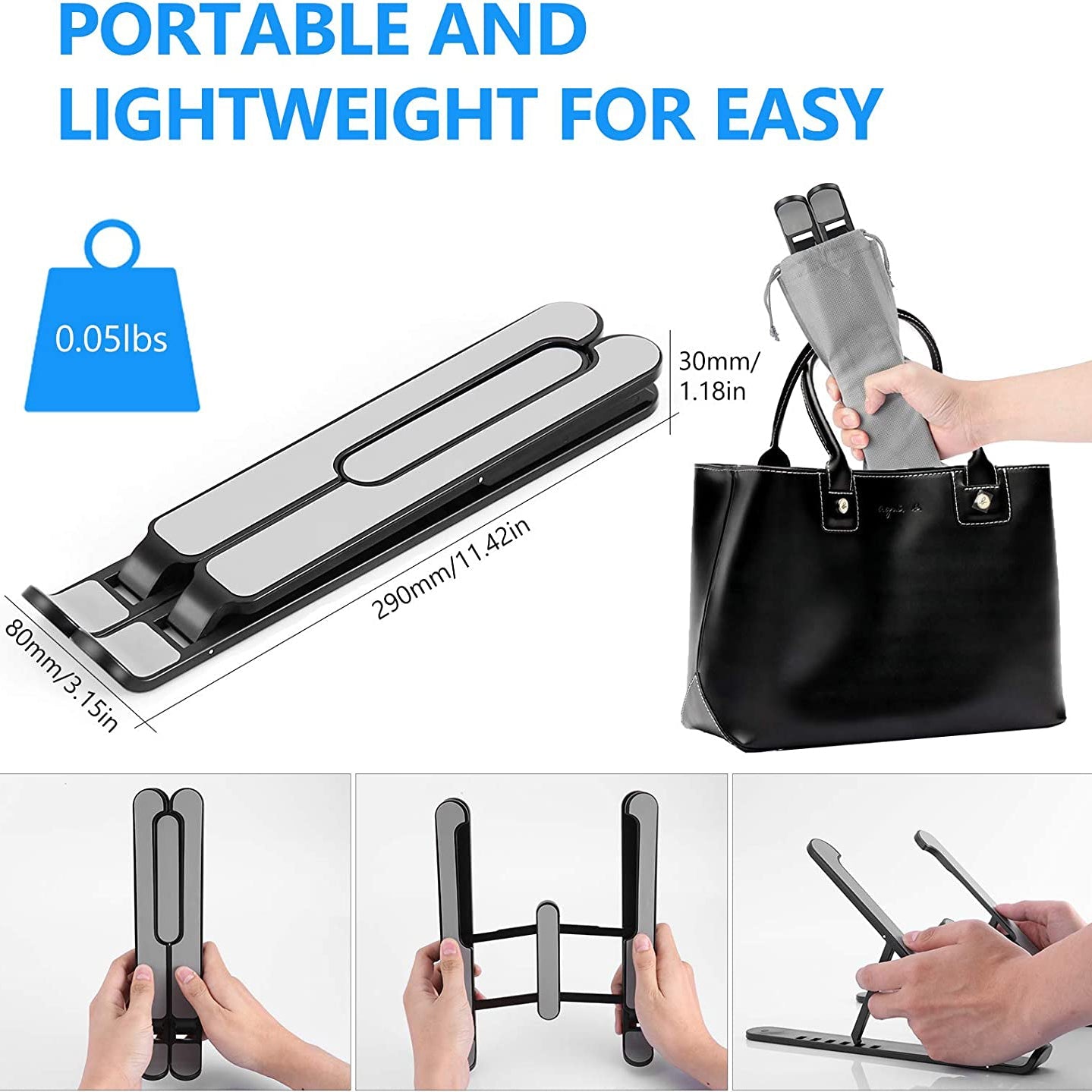 Adjustable Foldable Laptop Stand Clearance Factory Outlet