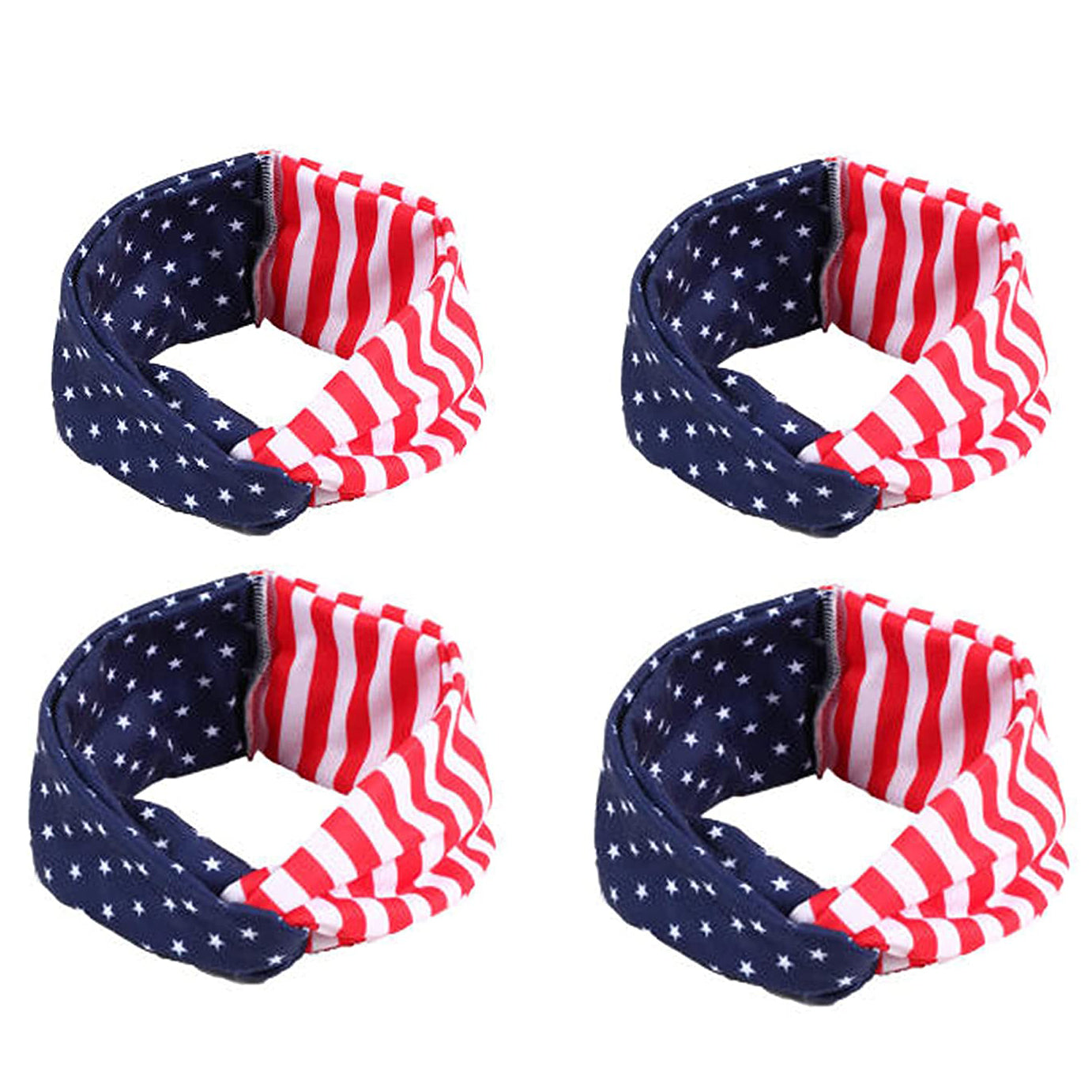 4-Pack: USA American Flag Headbands Outlet The Cheapest