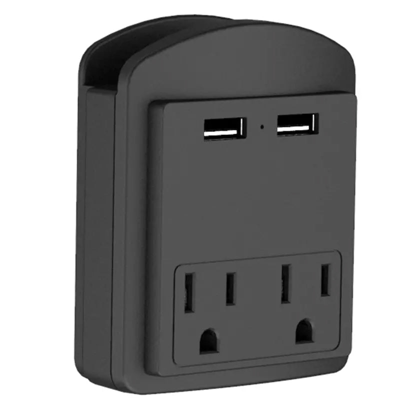 2-Pack: Surge Protector 2 Wall Outlets and 2 USB Ports Websites For Sale