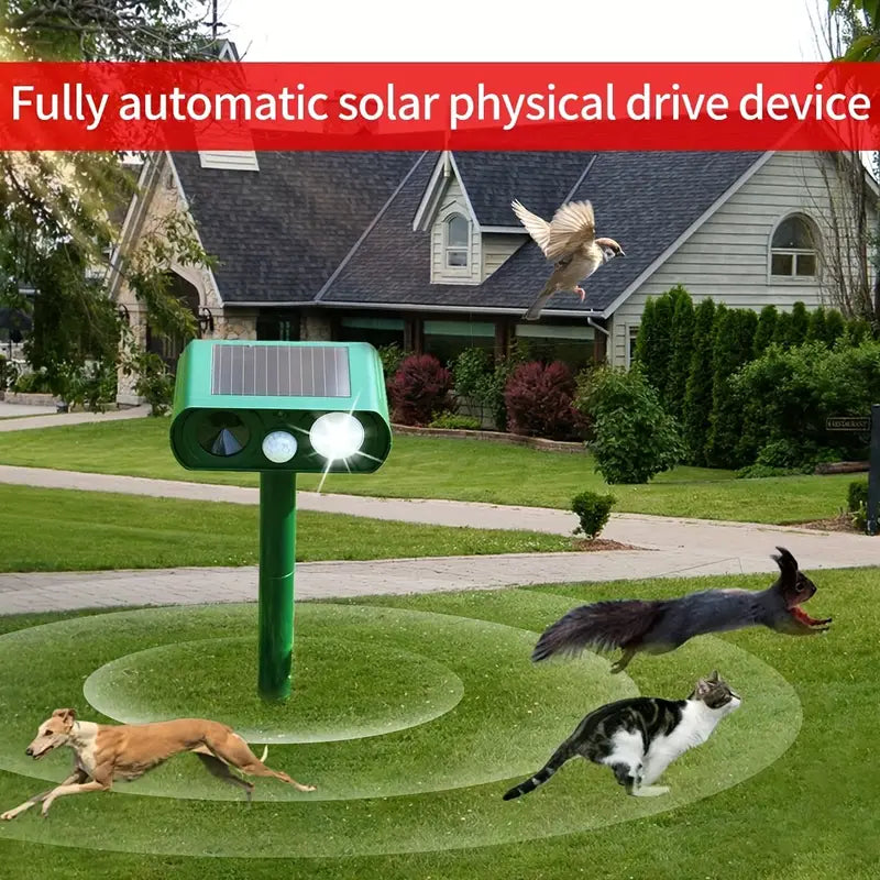 Solar Ultrasonic Animal Repeller with Motion Detector For Cheap Sale Online