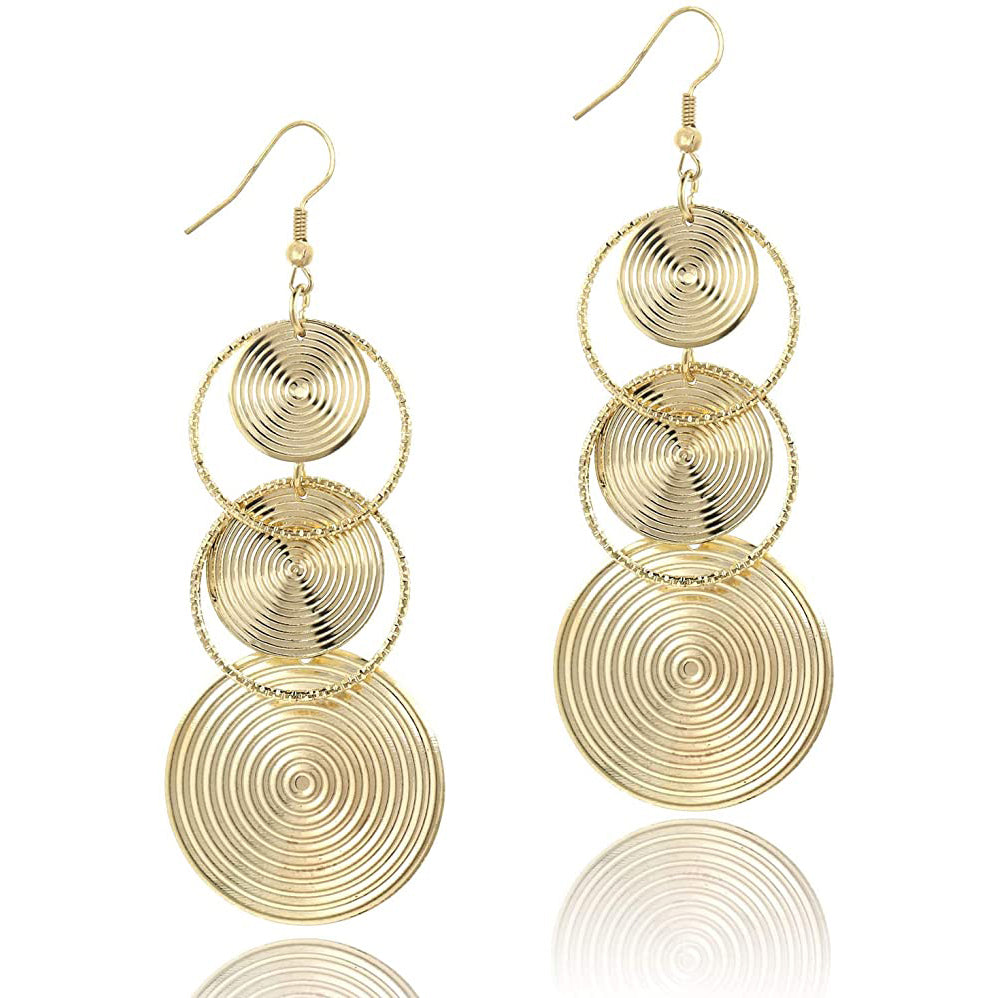 Women's Boho Vintage Round Earrings For Sale Online