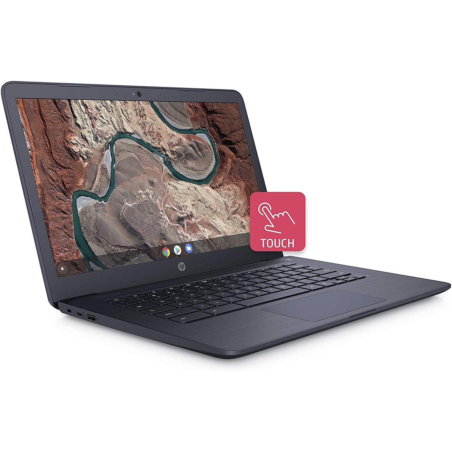 HP 14 Chromebook, AMD A4-9120C, 4GB Memory, 32GB Core 2C+3G Blue (Refurbished) 100% Guaranteed