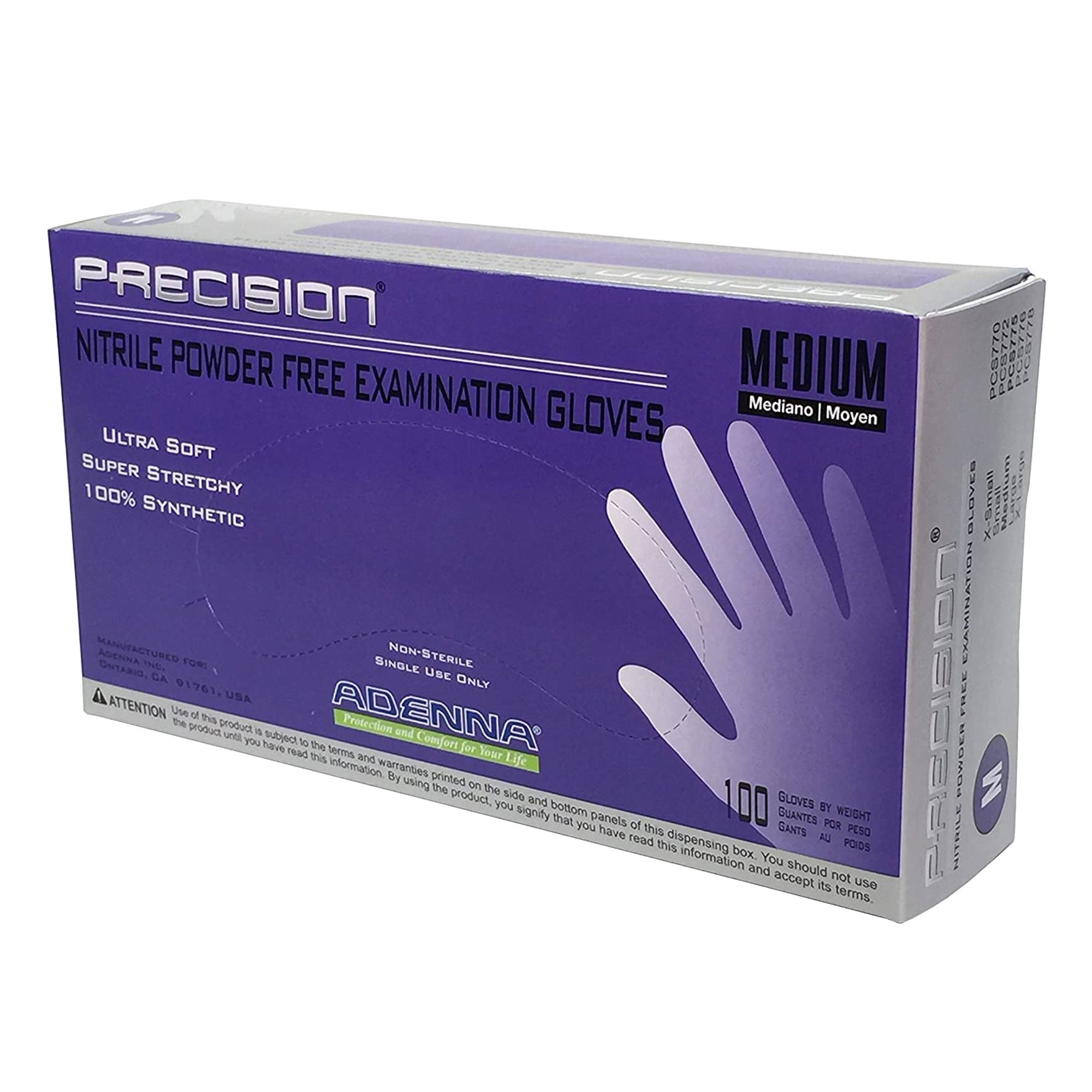 100-Pack: Nitrile Powder Free Violet Medium Gloves Latest Collections Online