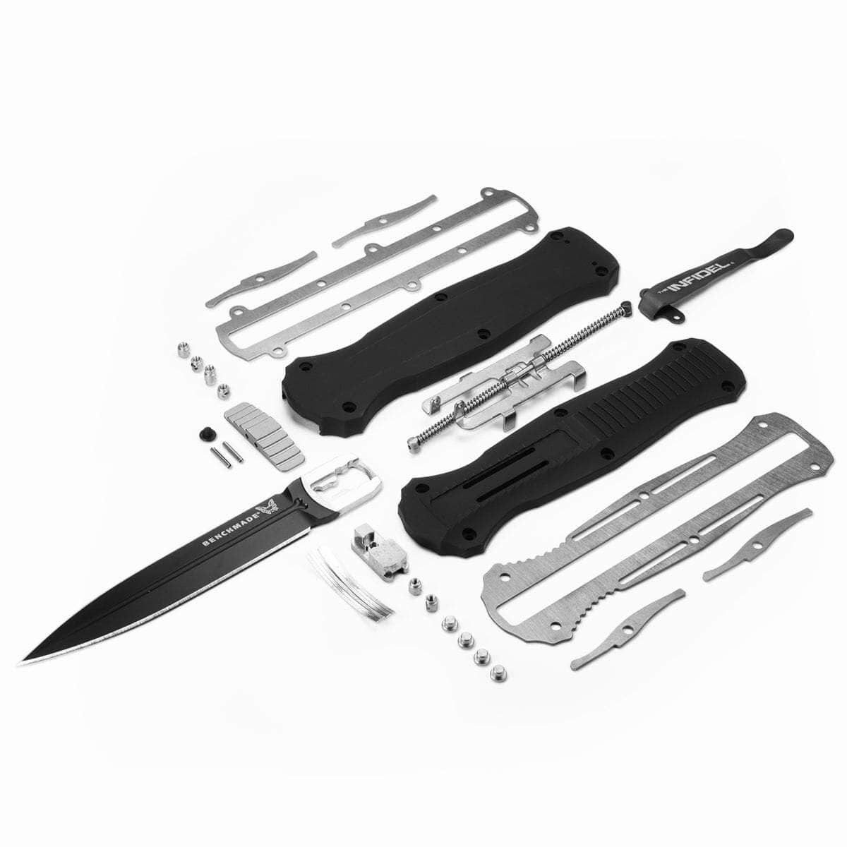 Benchmade 3300BK Infidel OTF Automatic Knife, 3.95 Black Blade, Aluminum Handles Free Shipping Popular