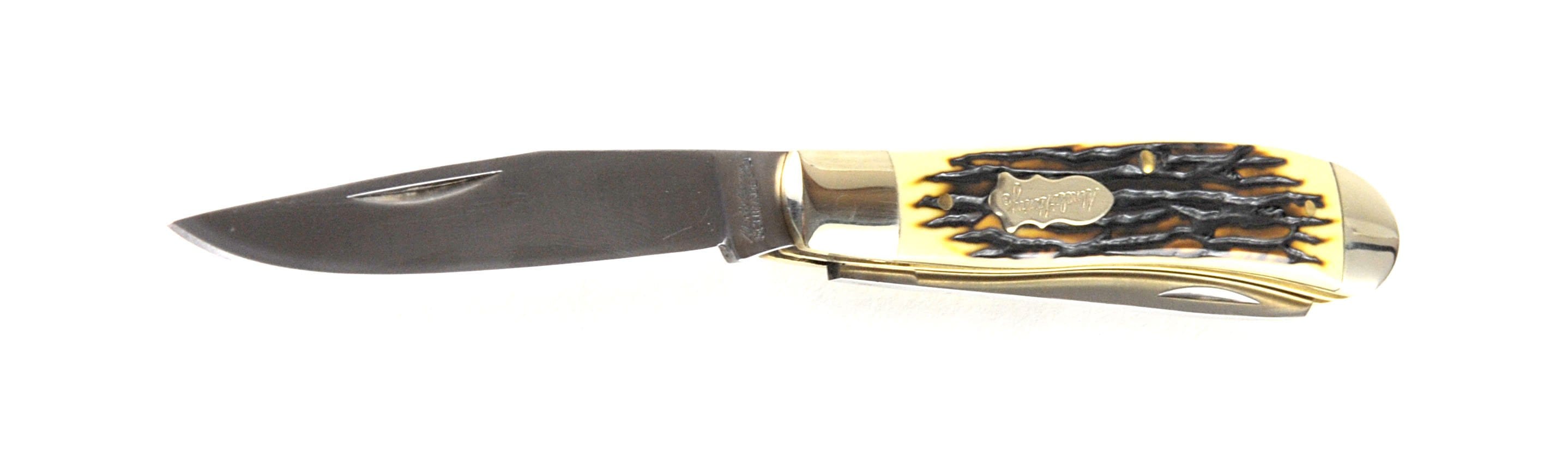 Schrade Uncle Henry Pro Trapper, 2 3.2 Blades, Staglon Handle - 285UH Discount Footlocker Pictures