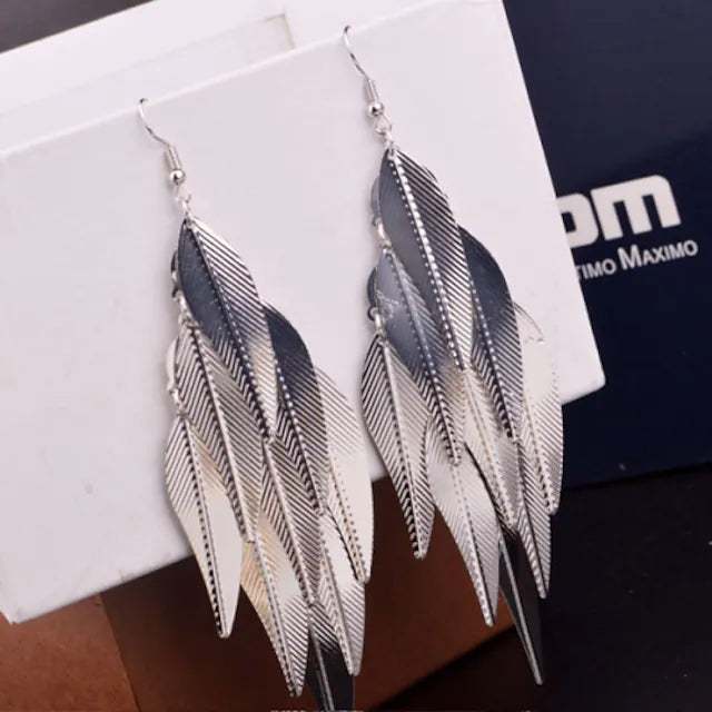 2-Pairs: Women's Alloy Leaf Drop Earrings Supply Sale Online