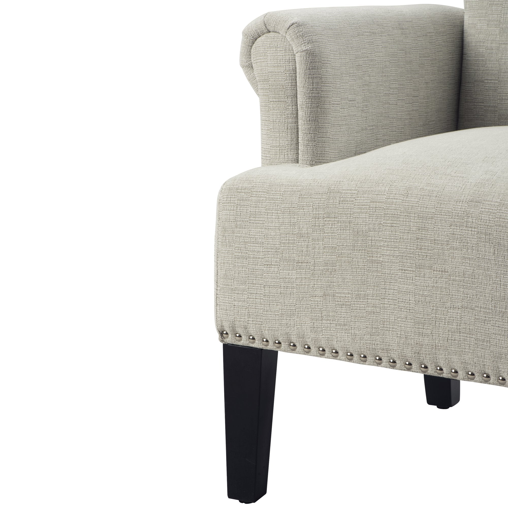 Accent Rivet Tufted Polyester Armchair Sale Wholesale Pice