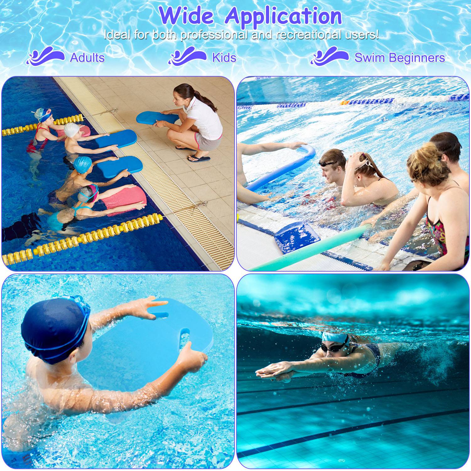 Swimming Kickboard U Design Water Training Board with Integrated Hole Handle Discount Latest Collections