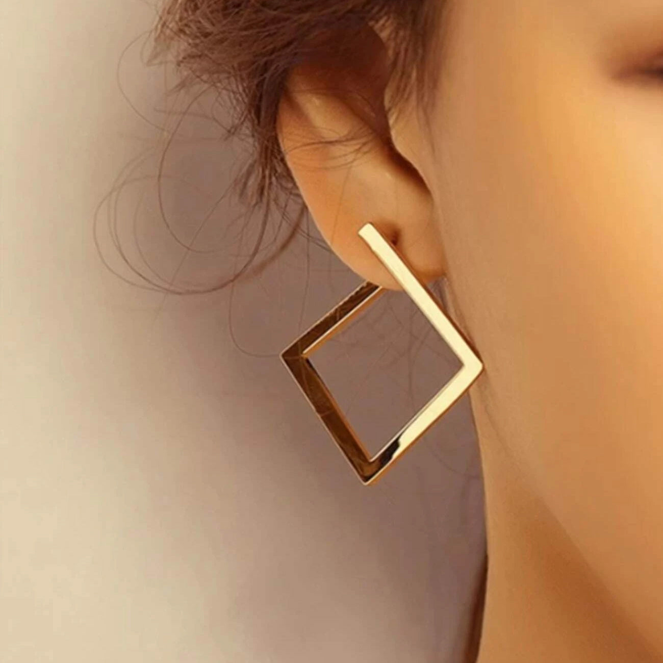 2-Pairs: Minimalist Geometric Drop Earrings Sale Sast