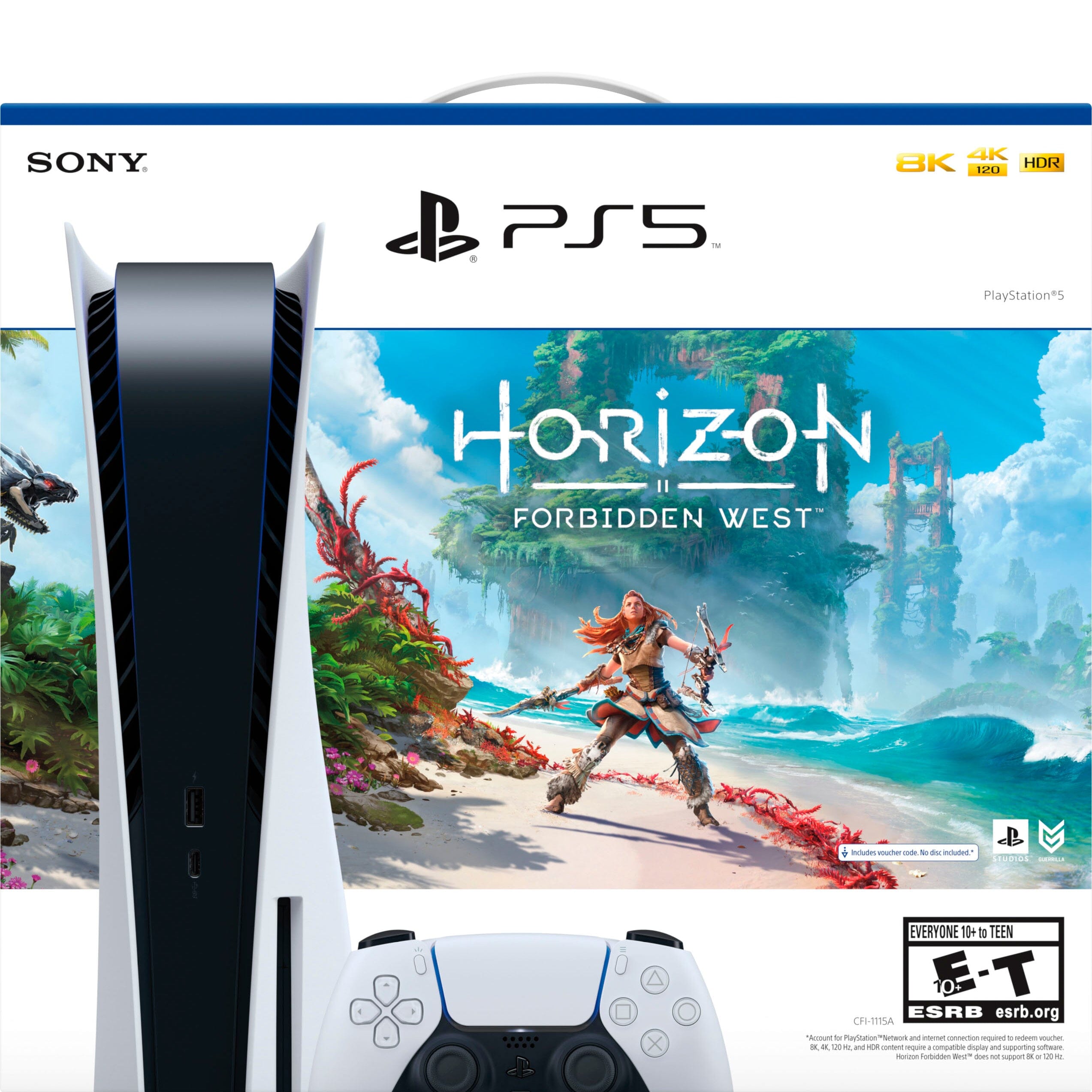 Sony PlayStation 5 Console Horizon Forbidden West Bundle Disk Outlet Free Shipping Authentic