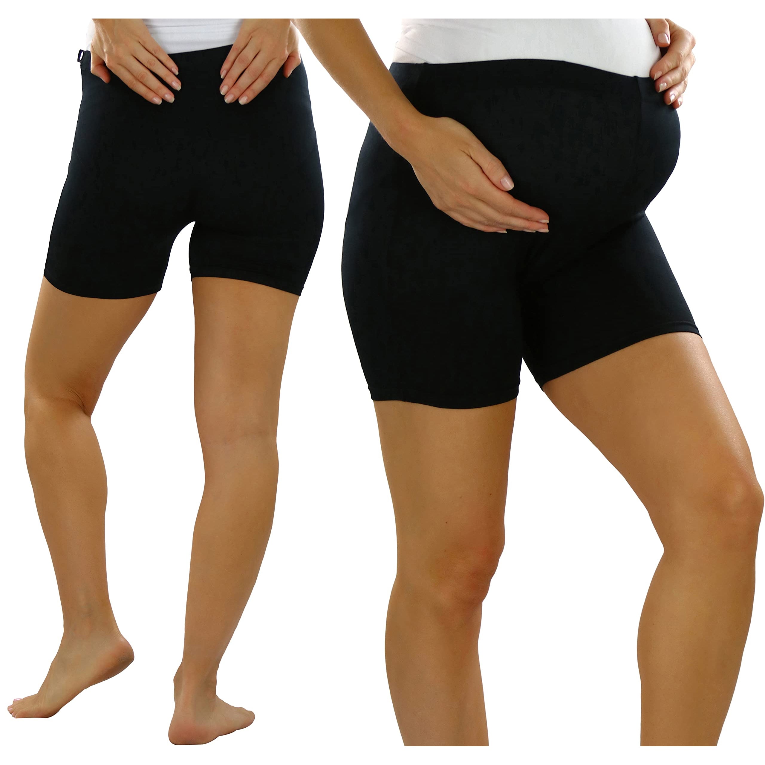 2-Pack: ToBeInStyle Women's High Waist Over The Bump Maternity BoyShort Underwear Cheap Best