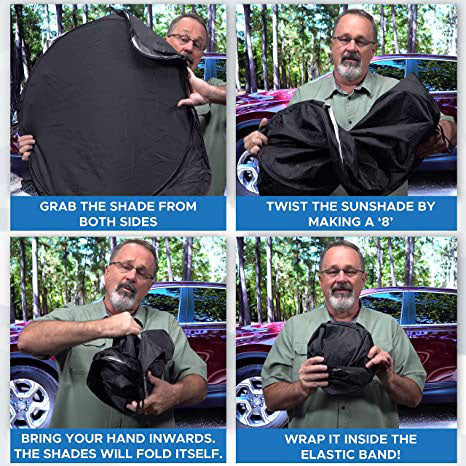 EcoNour Car Windshield Sun Shade with Storage Pouch Official Site Cheap Online