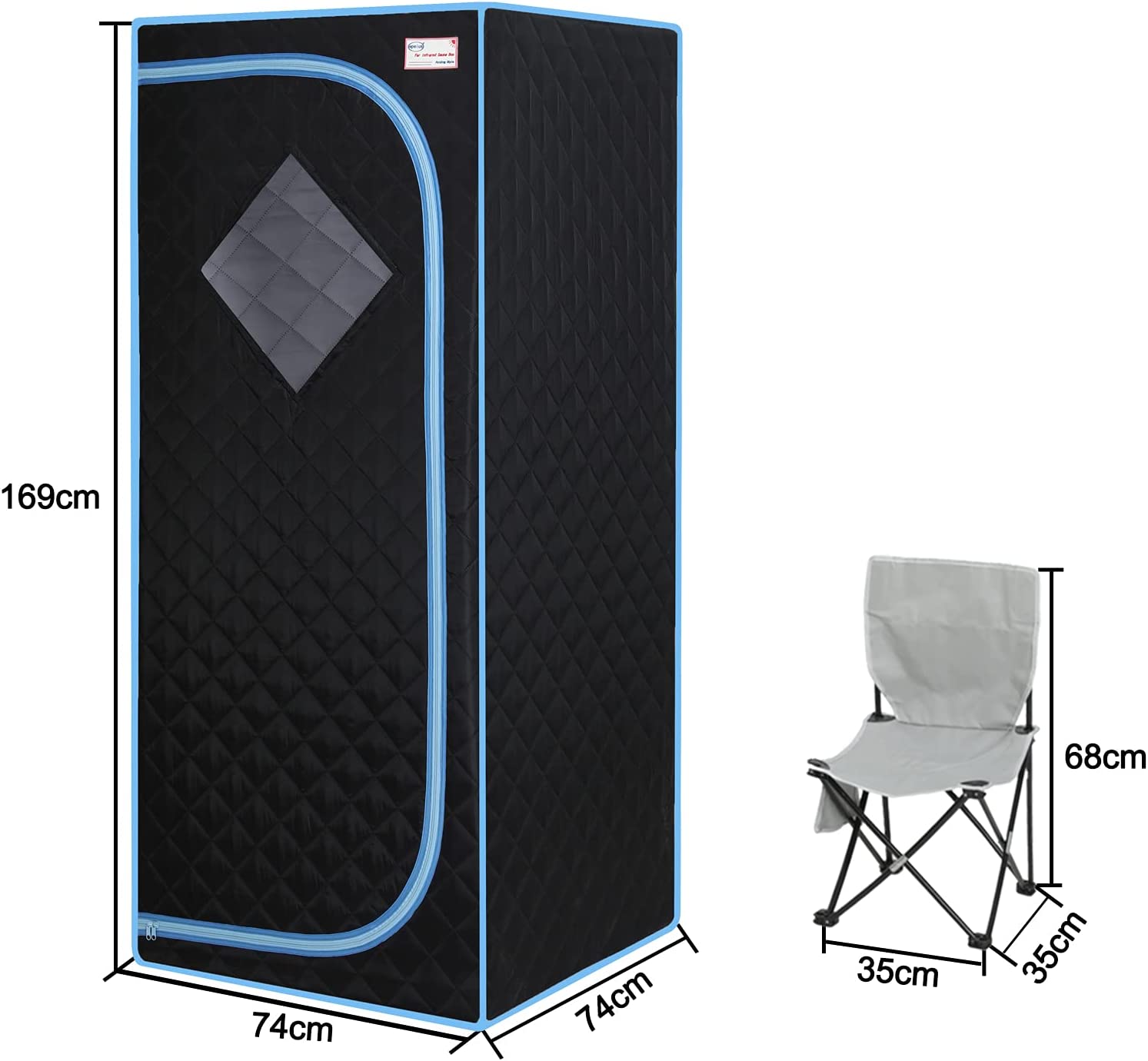 Portable Sauna Tent with Heating Foot Pad and Portable Chair Clearance Discounts