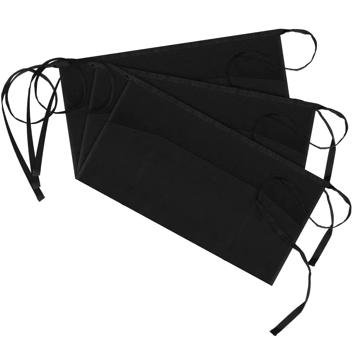 3-Pack: Syntus Server Aprons with 3 Pockets Cheap 100% Original