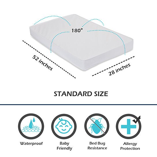2-Pack: Deluxe Vinyl Zippered Crib Mattress Cover Shop Offer Cheap Online