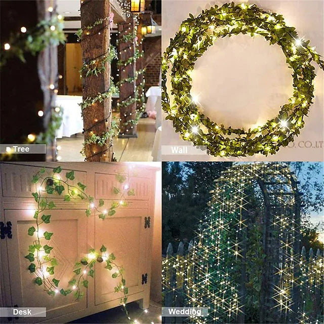 LED Solar Ivy Leaf String Light Clearance Pices