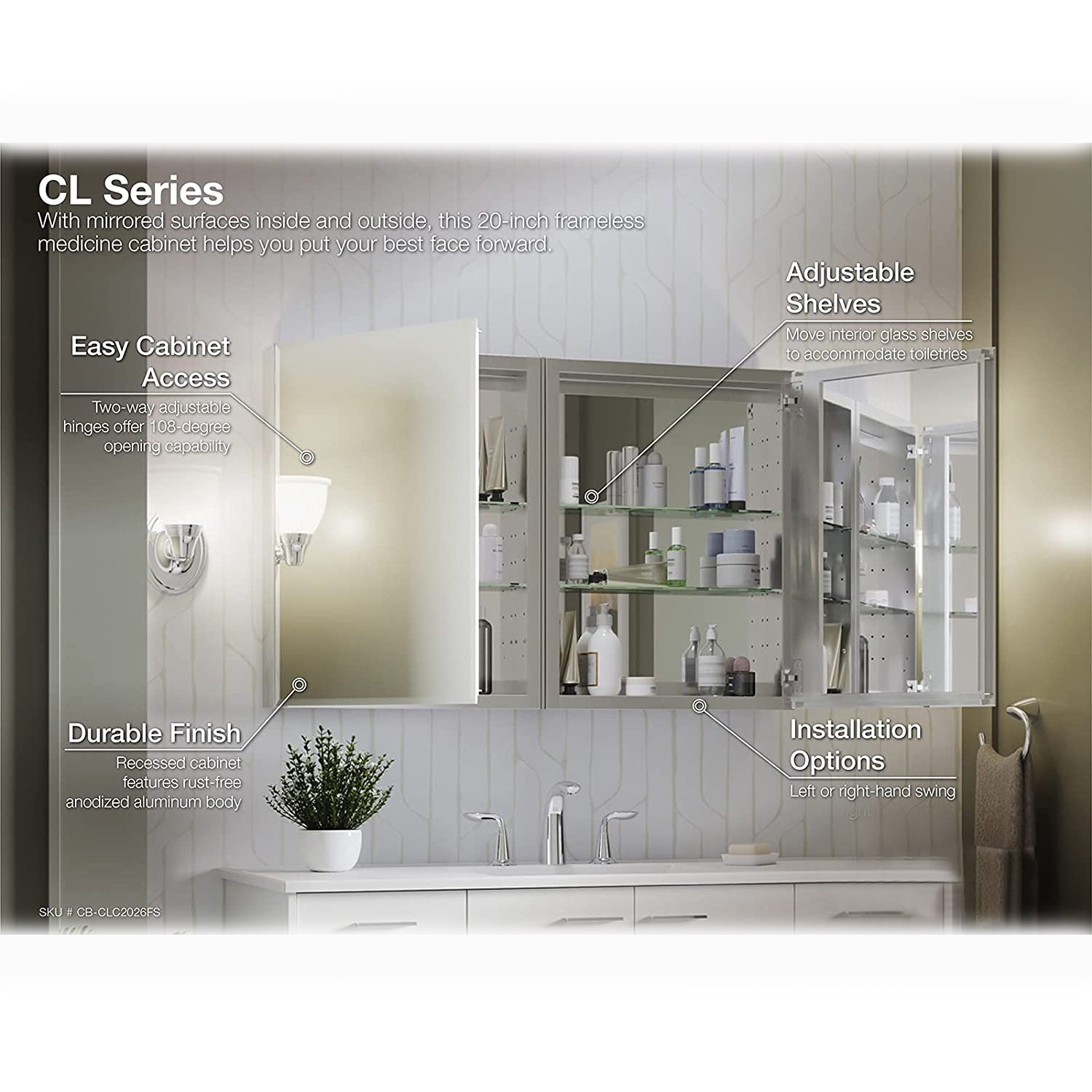 Aluminum Single Medicine Cabinet with Mirror Door Best Deals