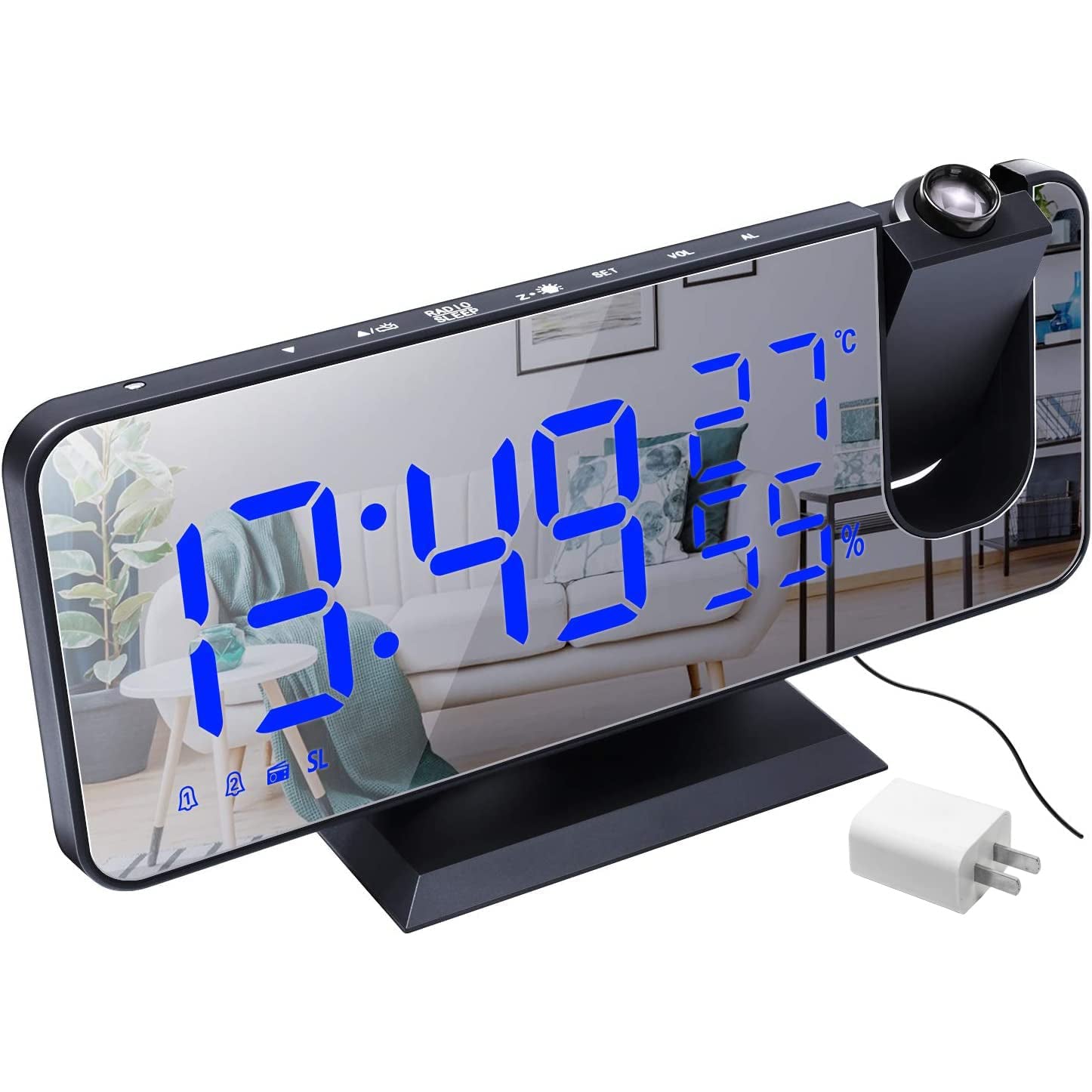 Bedroom Projection Digital Alarm Clock 2025 Unisex