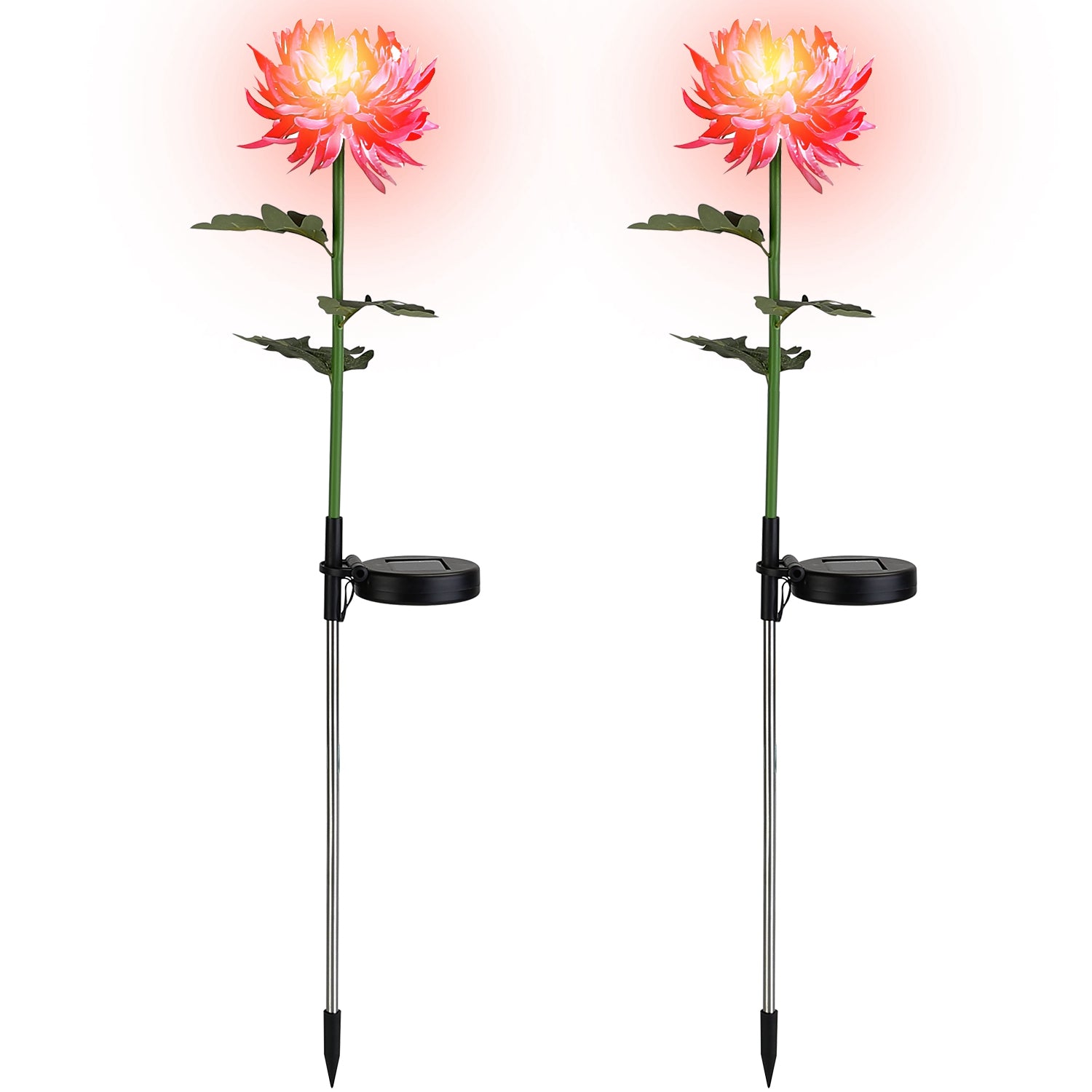 2-Pack: Solar LED Chrysanthemum Lights Browse Cheap Pice