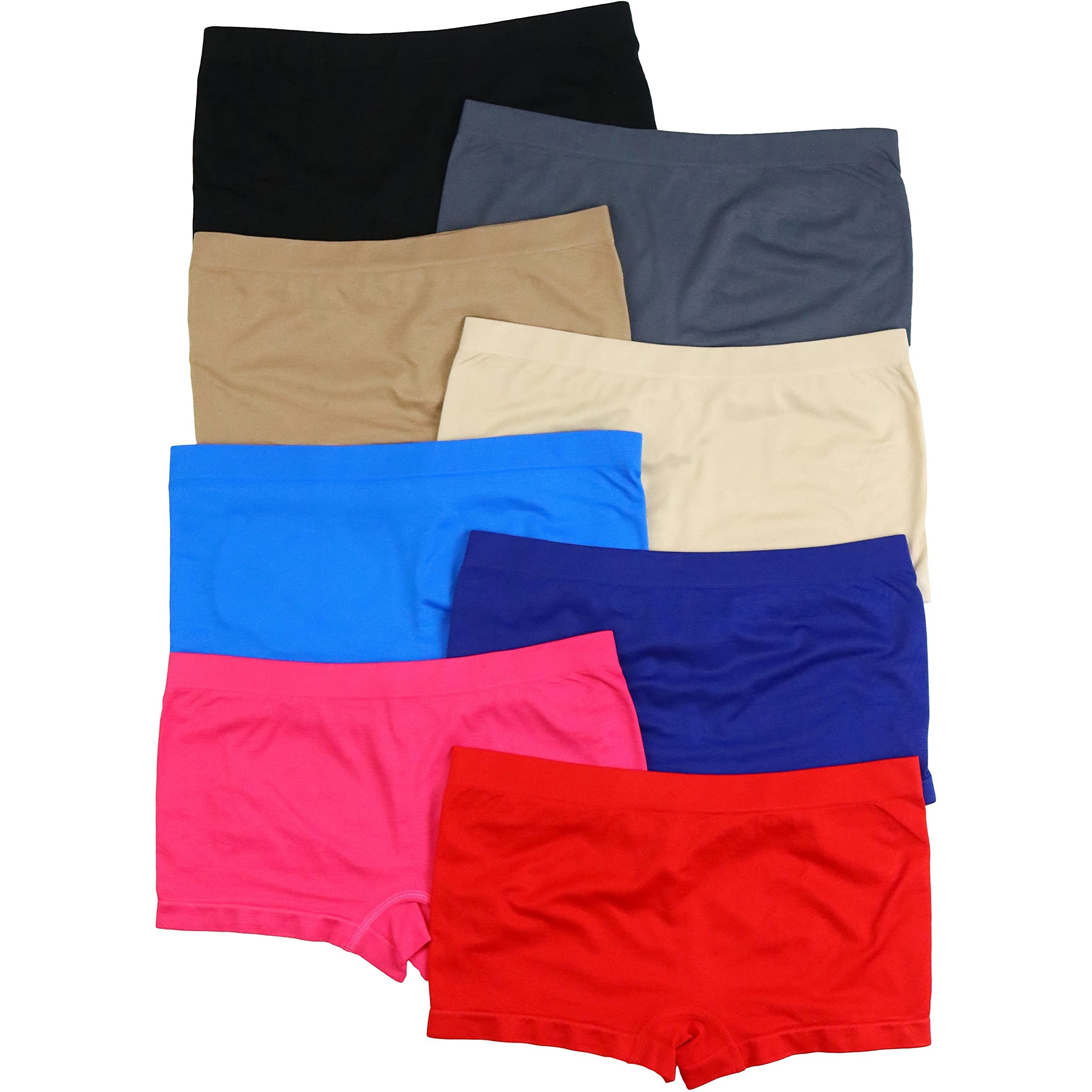 6-Pack: ToBeInStyle Women's Stretch Microfiber Cheeky Boyshort Panties Discount Outlet Store