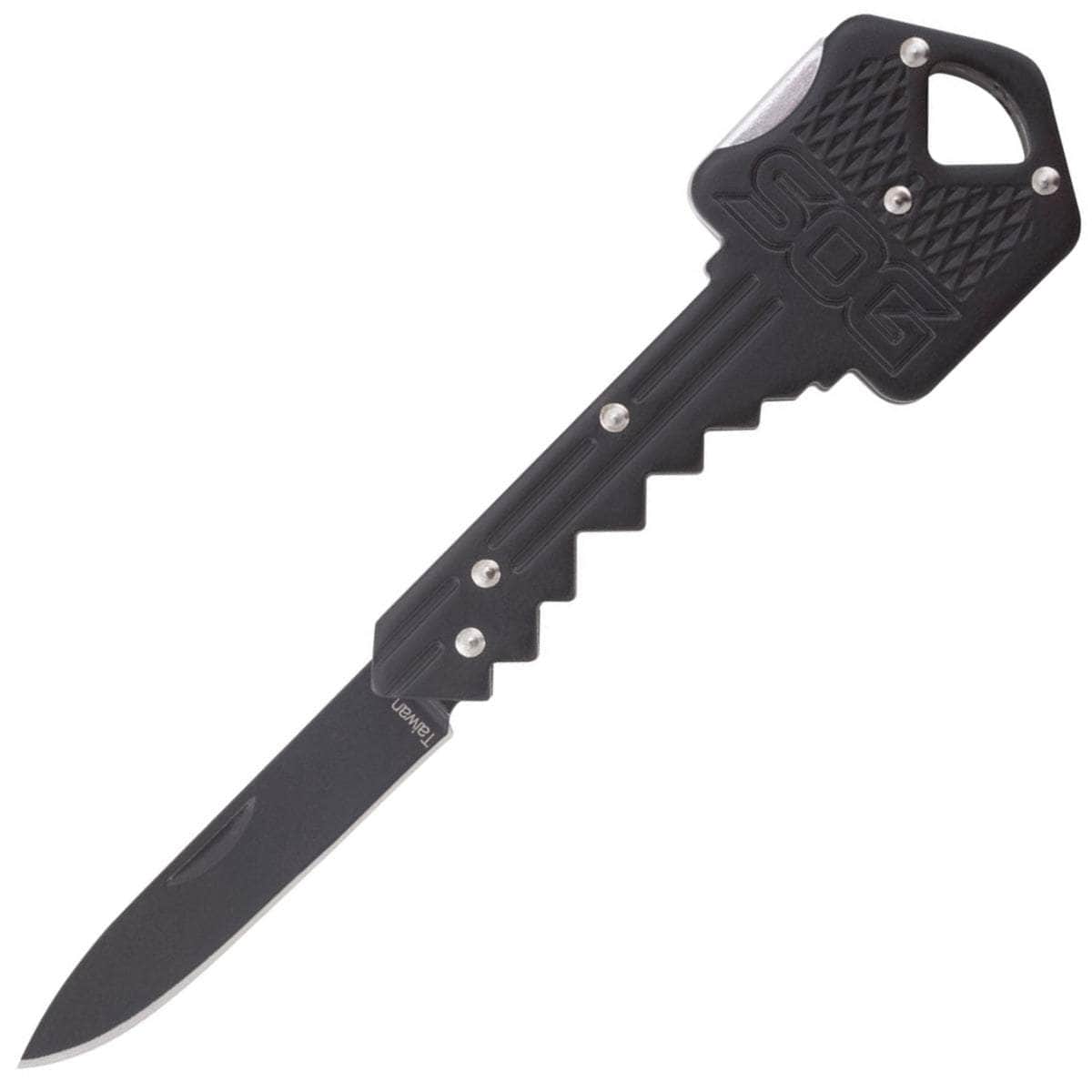 SOG Key Knife, 1.5 Black Blade, Black Steel Handle - KEY-101 Latest Sale Online