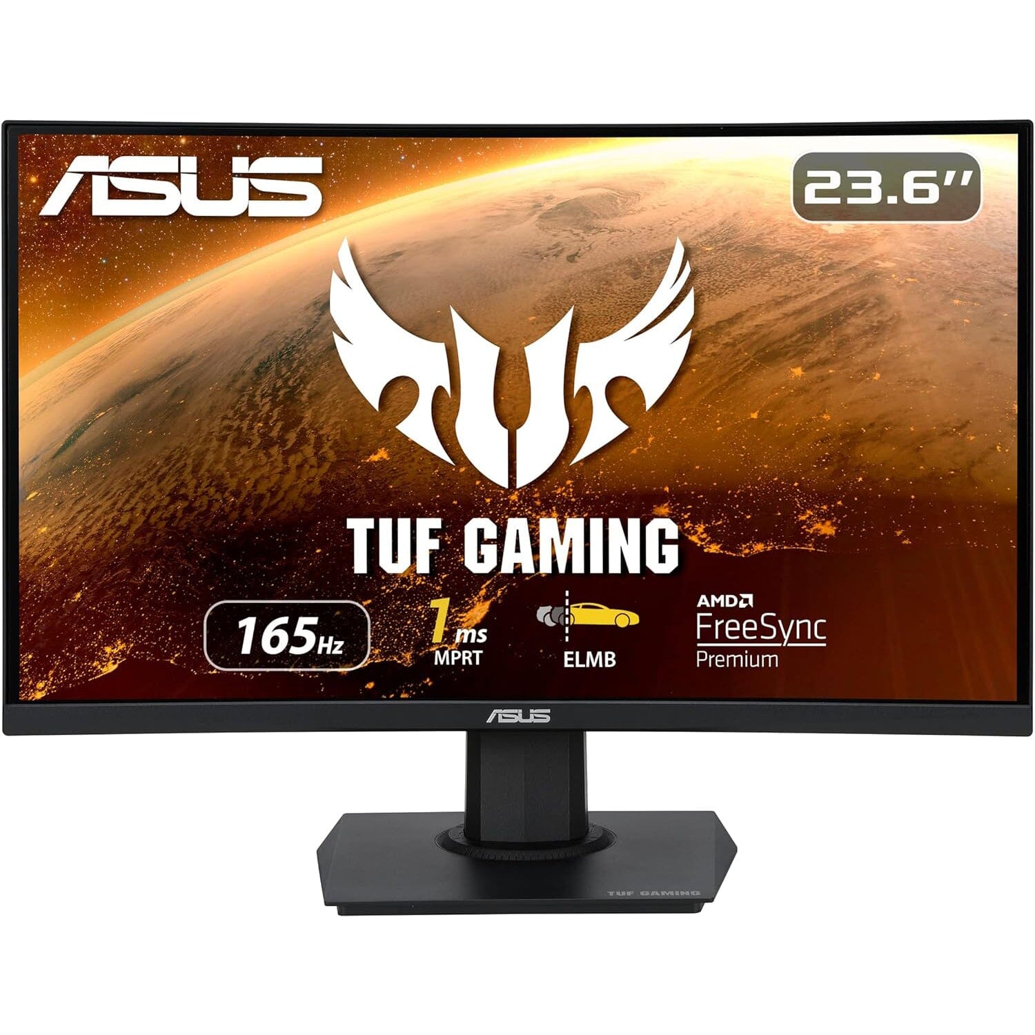 ASUS TUF Gaming 23.6 1080P Curved Monitor (VG24VQE)  (Refurbished) Cheap Low Shipping Fee