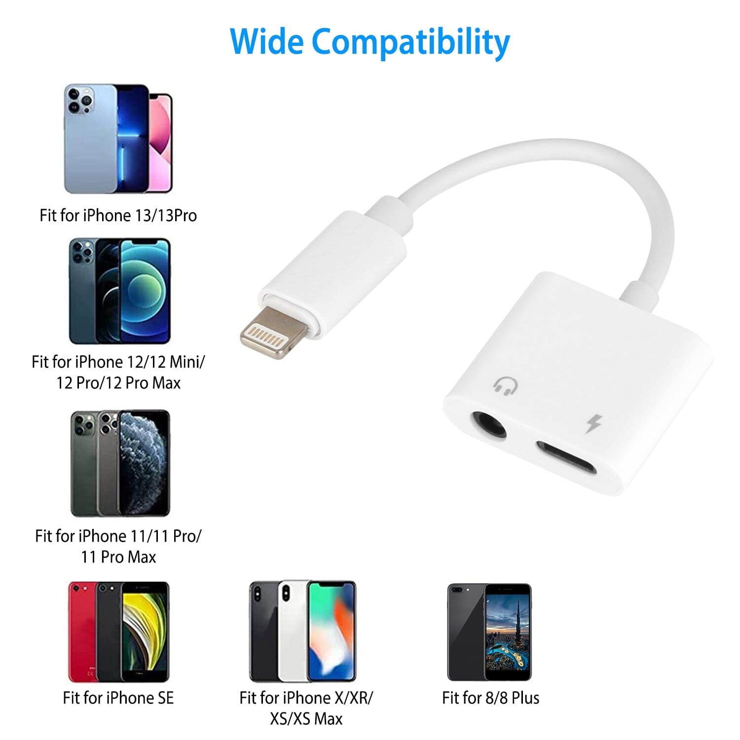 2-in-1 3.5mm Headphone Adapter Charger Audio Splitter Dongle Buy Cheap Shop