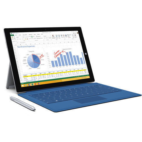 Microsoft Surface Pro 3 I7-4650U 8GB 256GB W10 Pro Silver (Model 1631) (Refurbished) Cheapest Pice