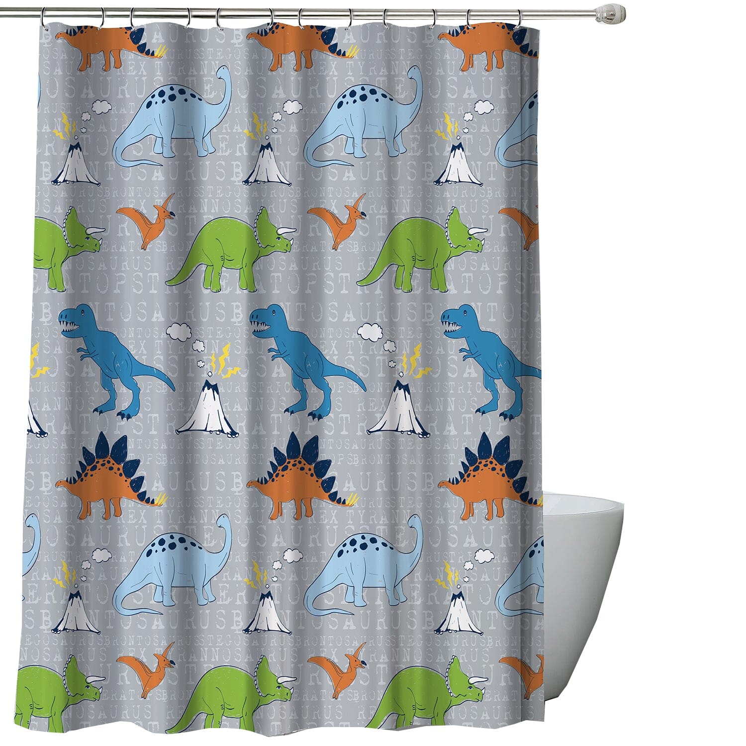 Kidz Mix Dinosaur Walk Shower Curtain Outlet Supply