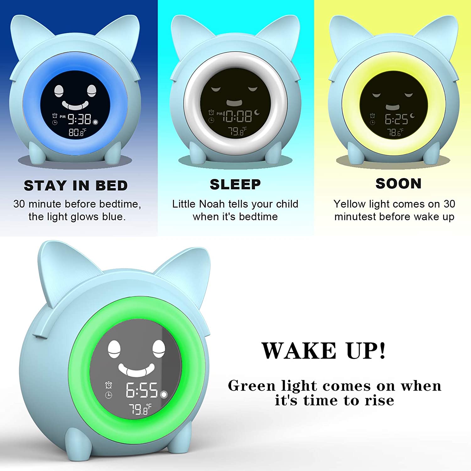 Kids Digital Alarm Clock with Night Light Countdown Package Cheap Online