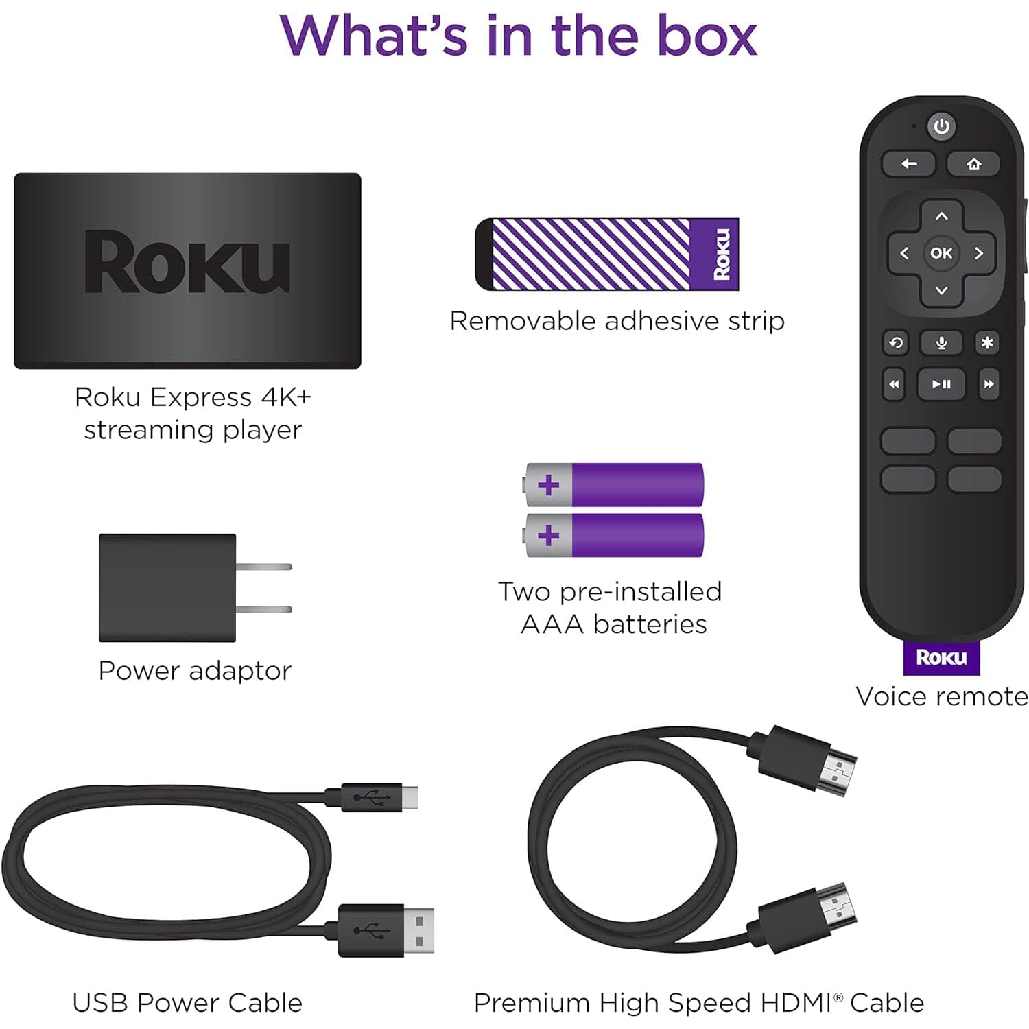 Roku Express 4K+ | Roku Streaming Device 4K/HDR  (Refurbished) Cheap Sale Outlet Store