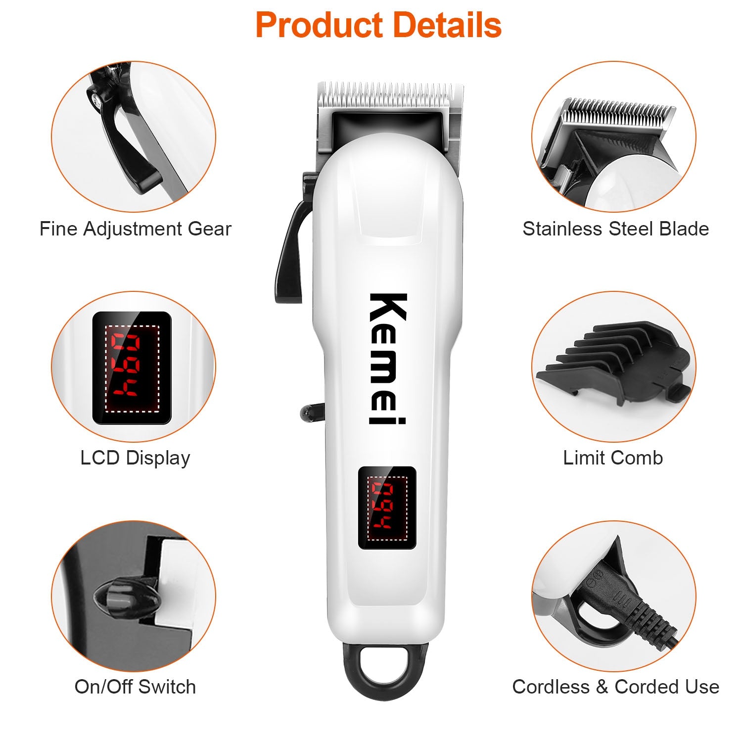 Rechargeable Cordless Hair Clipper Outlet Online