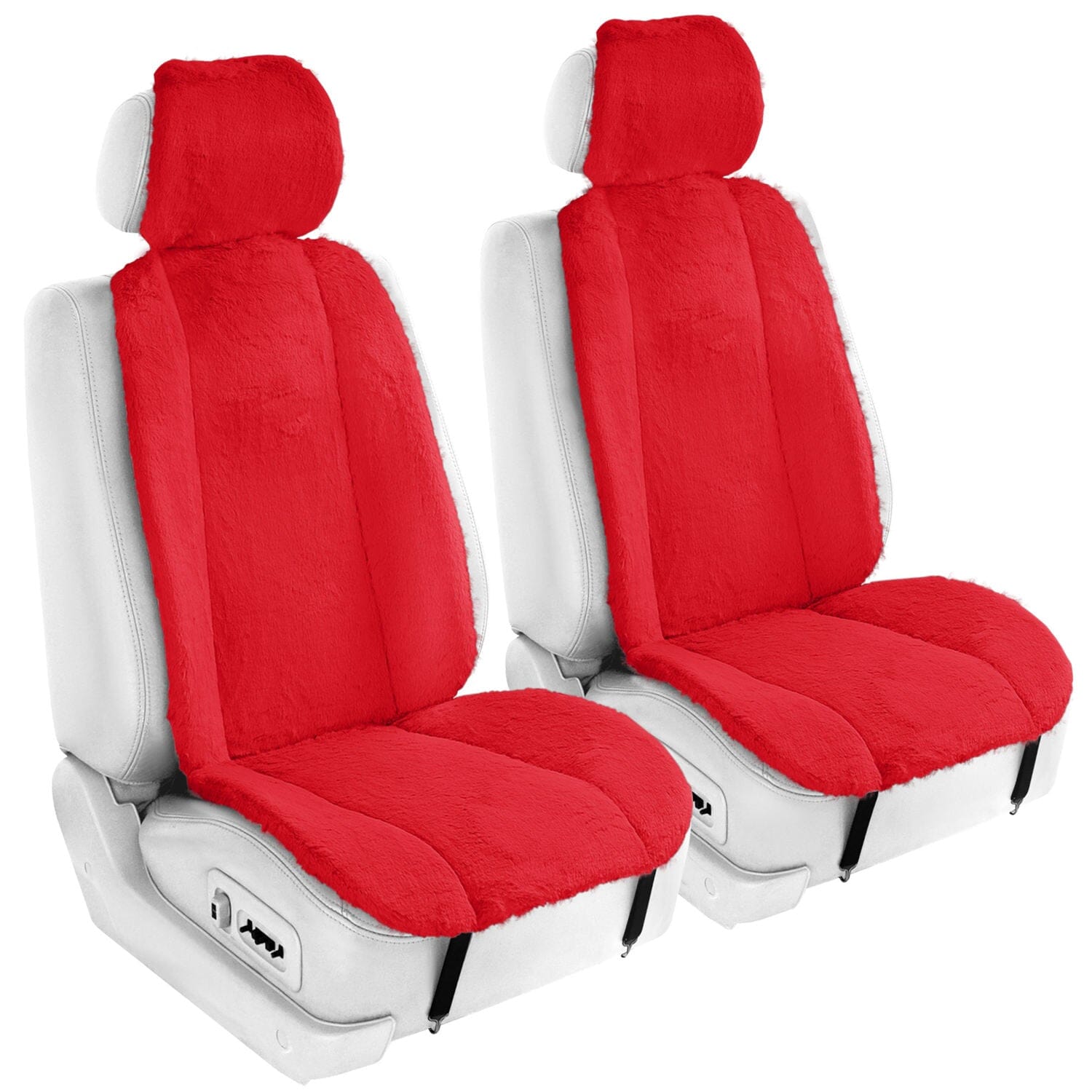 6-Piece Set: Doe16 Faux Rabbit Fur Car Seat Cushions Cheap New Styles