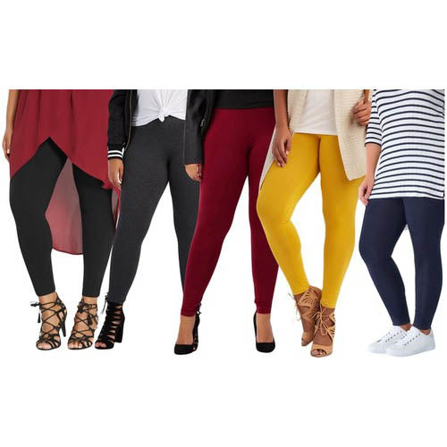 ToBeInStyle Women's Skinny Fit Cotton Full Length Leggings - Regular and Plus Sizes Affordable Sale Online