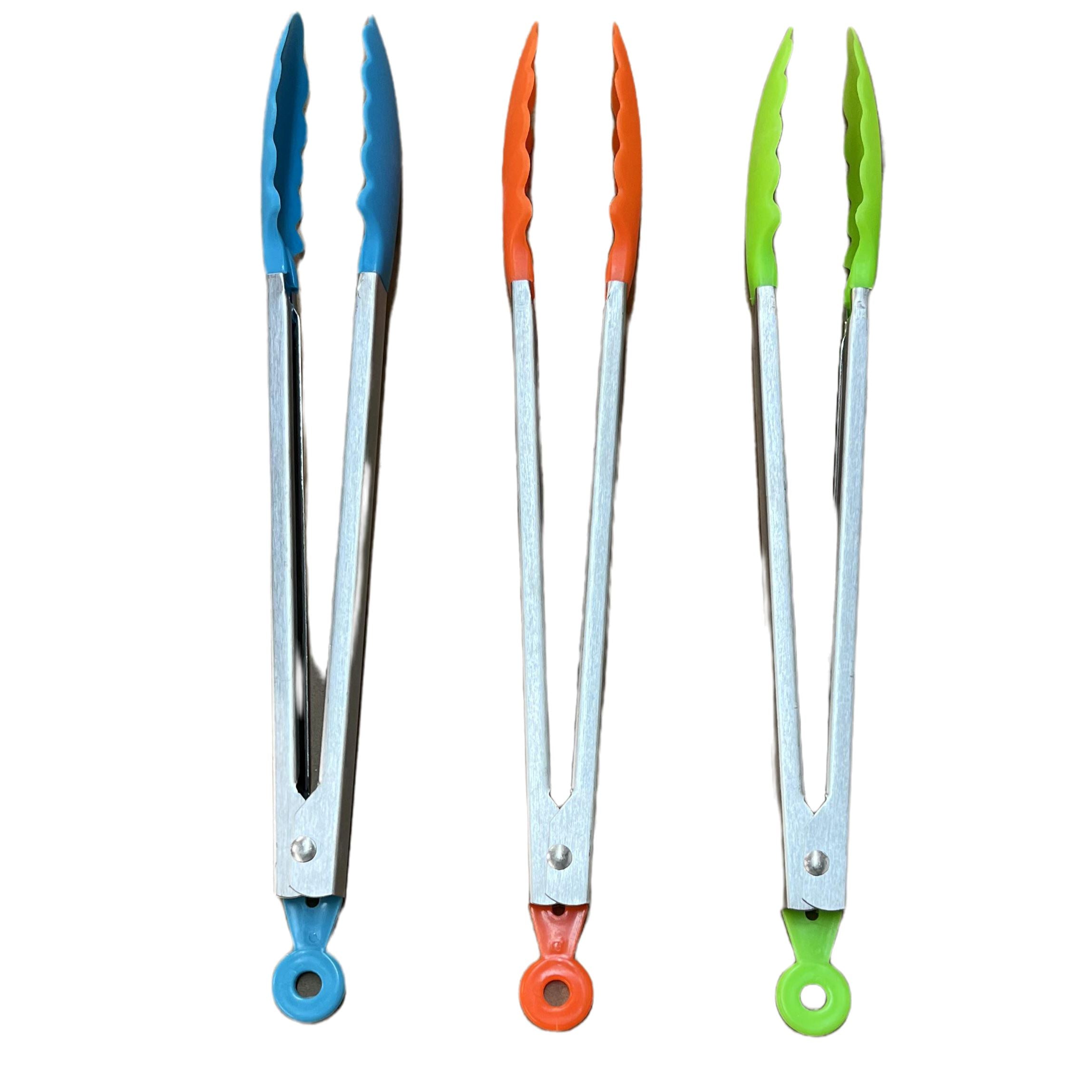 3-Pack: 14-Inch Stainless Steels Tongs Outlet Low Shipping Fee