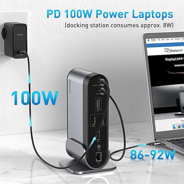 16-in-1 Multifunctional Type-C Hub Docking Station Free Shipping Inexpensive