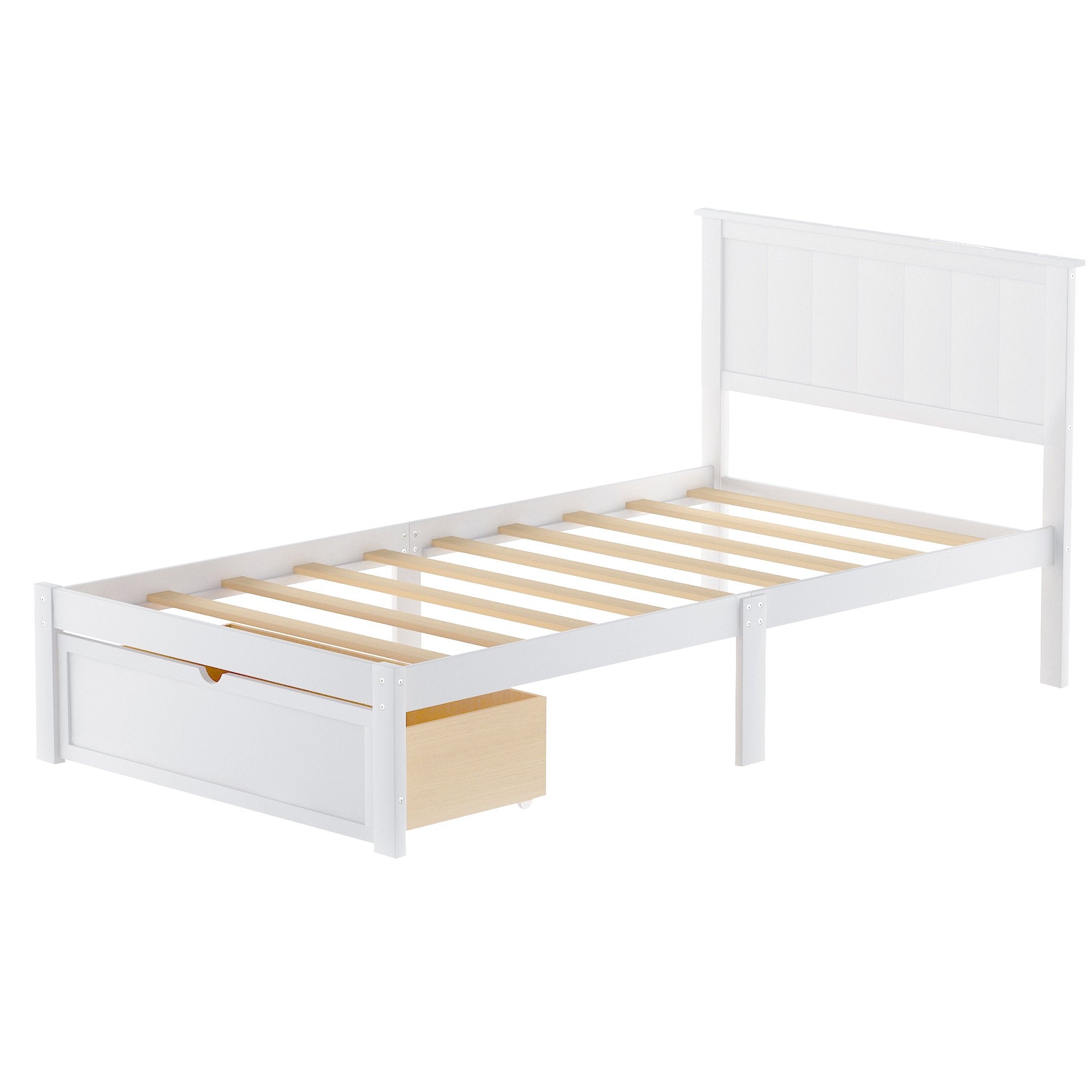 Twin Size Platform Bed with Storage Discount Order