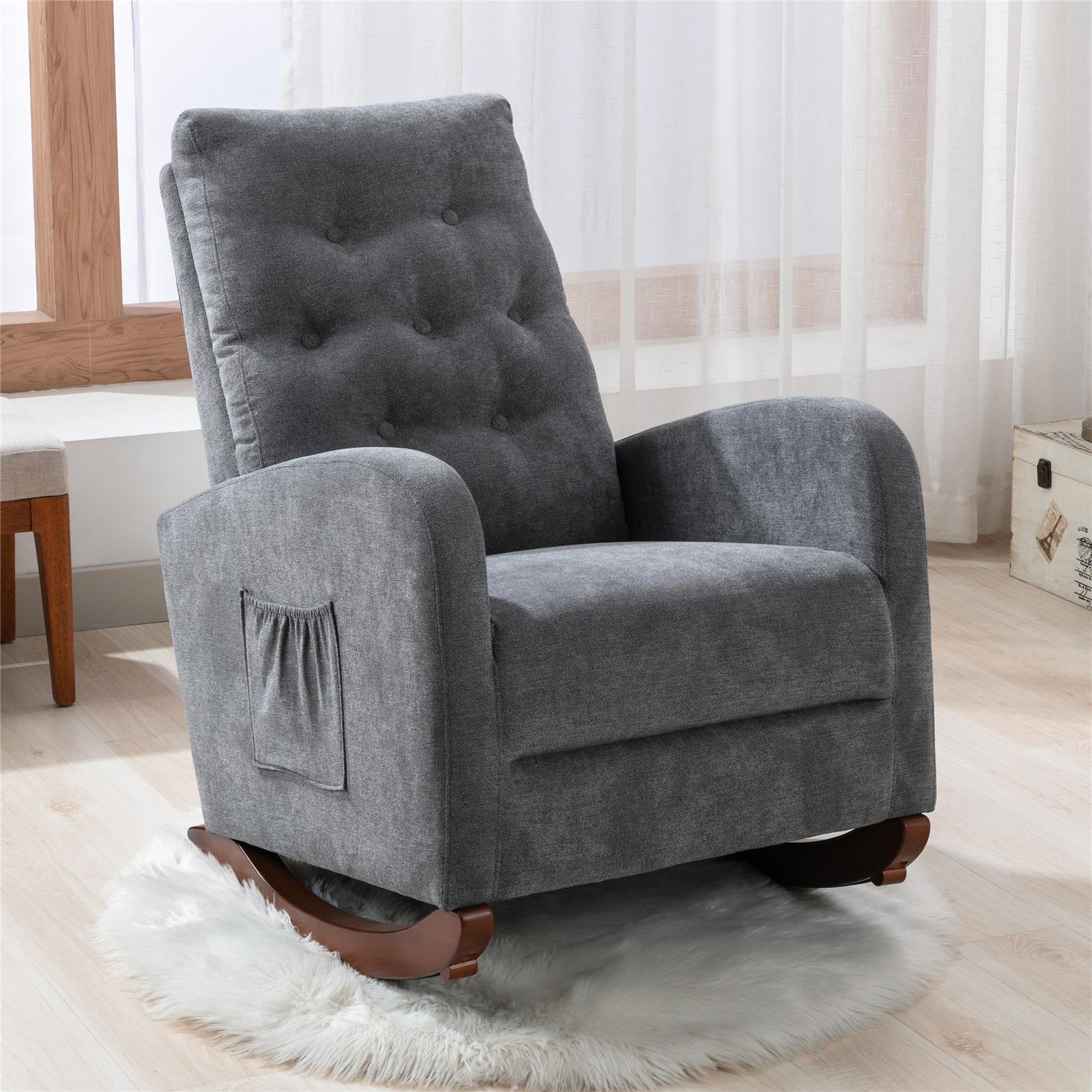 Mid-Century Modern Nursery Rocking Chair Armchair The Cheapest Cheap Pice