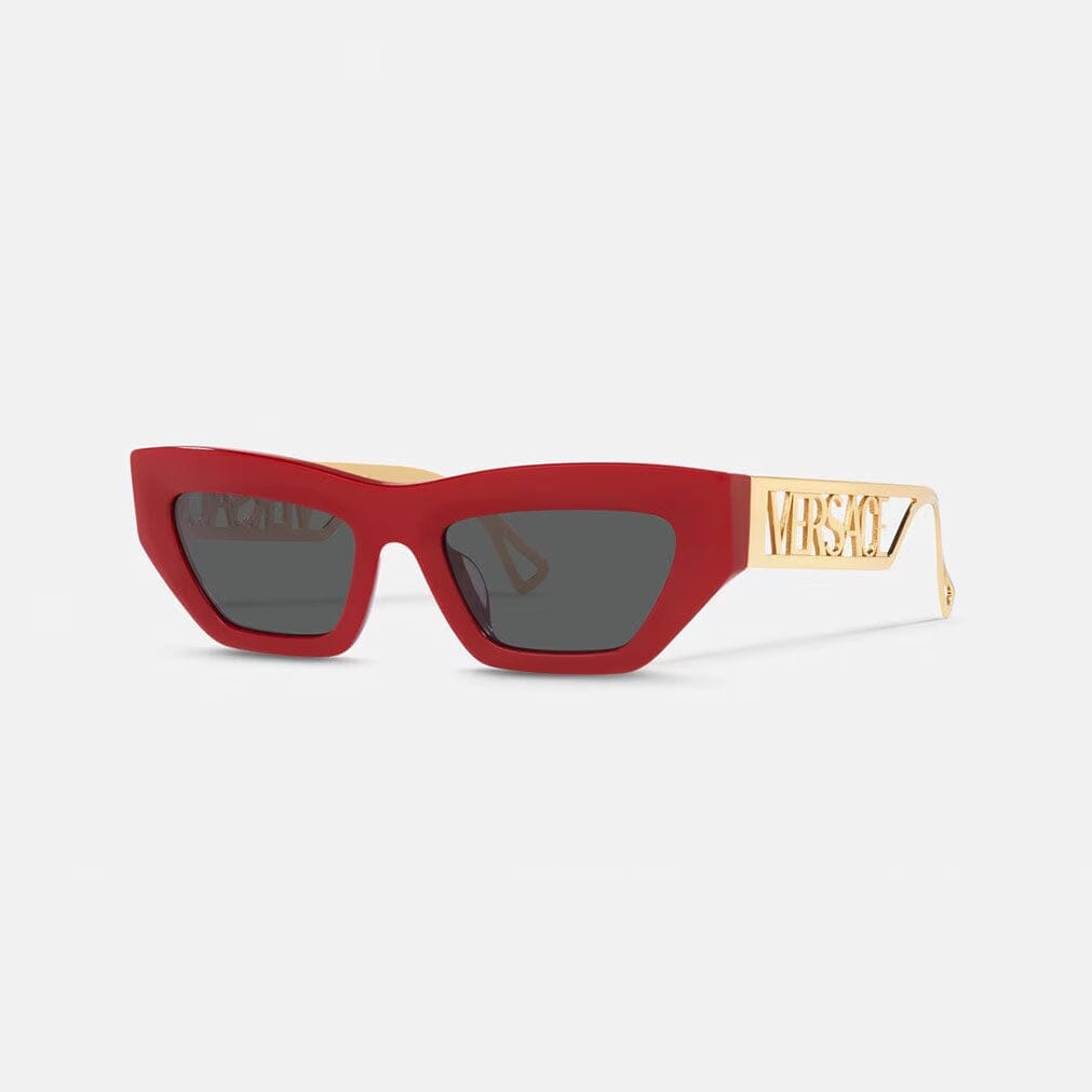 Versace 90s Vintage Logo Cat-Eye Sunglasses (Refurbished) With Paypal Low Pice