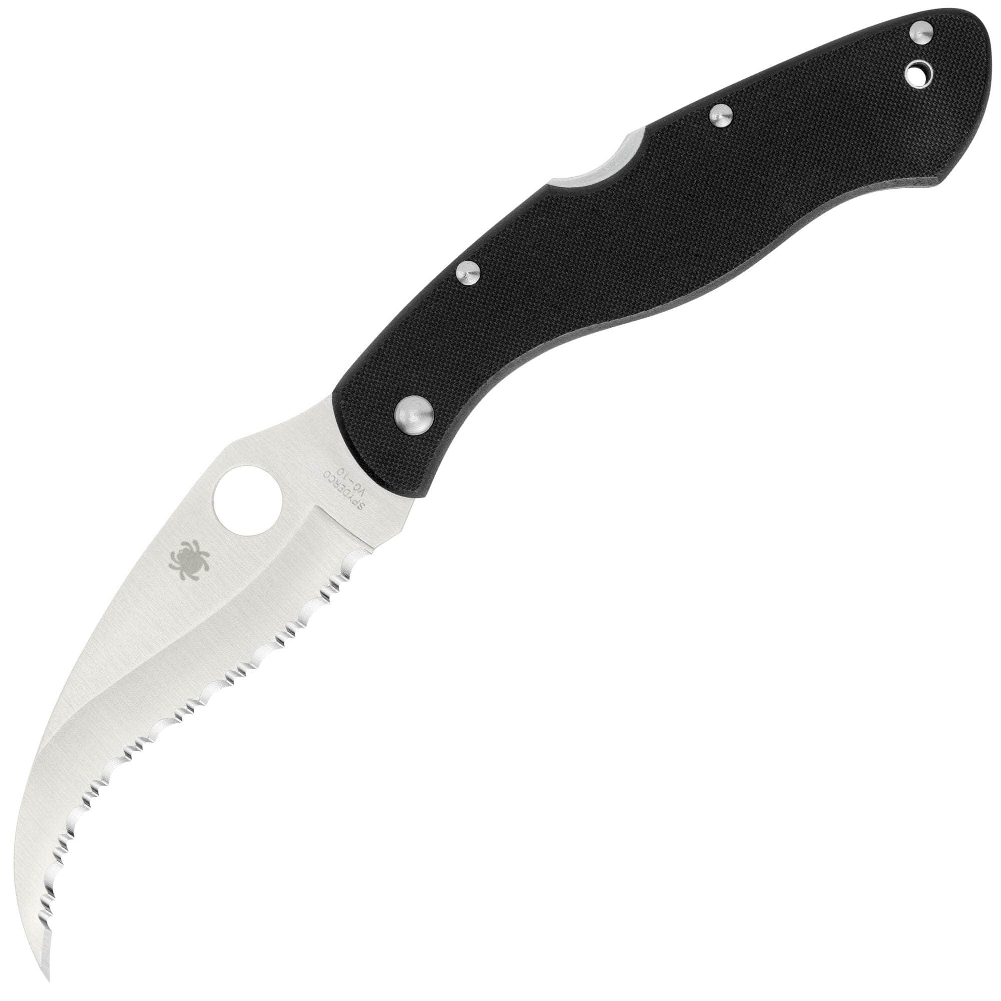 Spyderco Civilian, 4.1 VG-10 Serrated Blade, G-10 Handles - C12GS Perfect Cheap Online