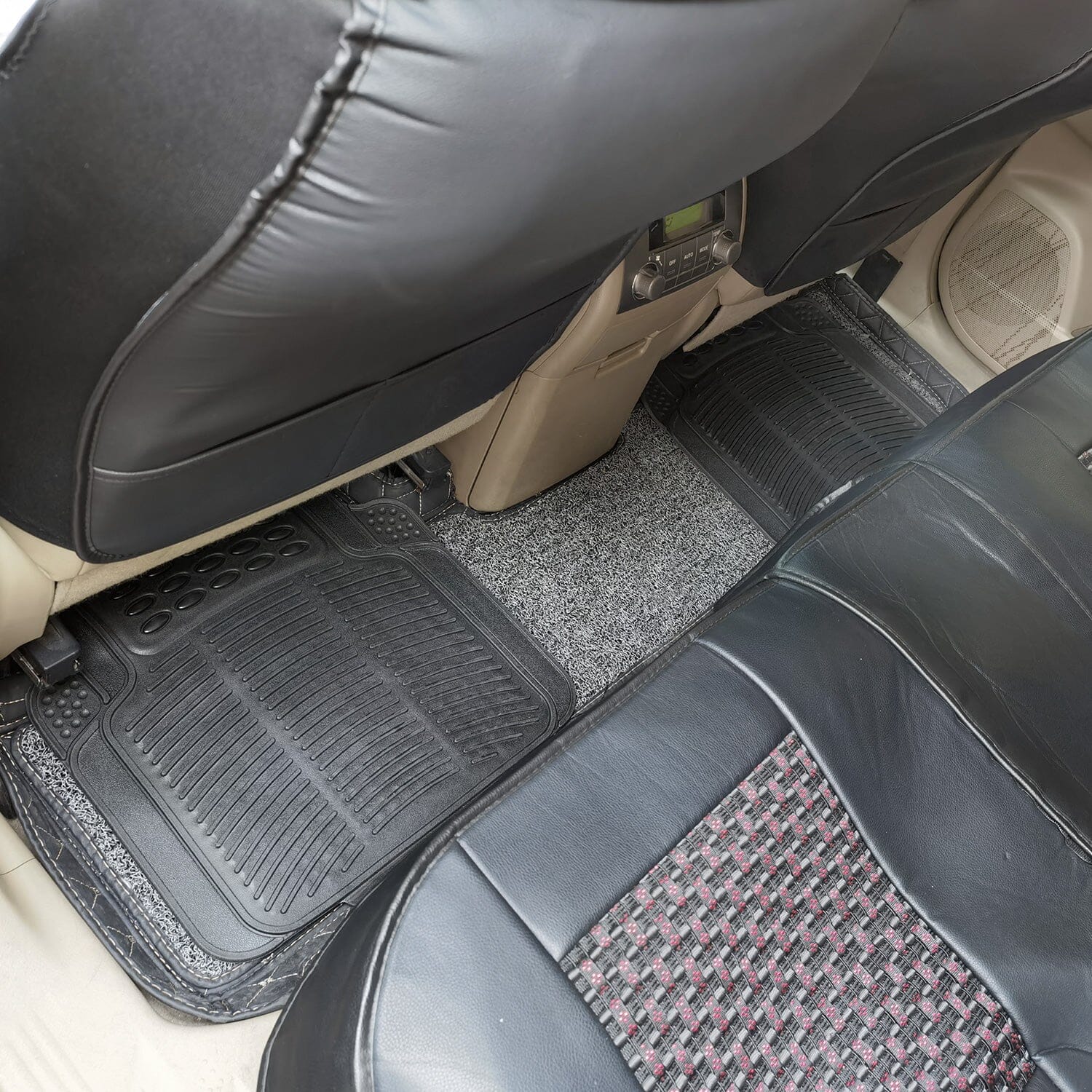 4-Pieces: Heavy Duty PVC Rubber Automotive Floor Mats with Trimmable Design Cheap Sale Sale