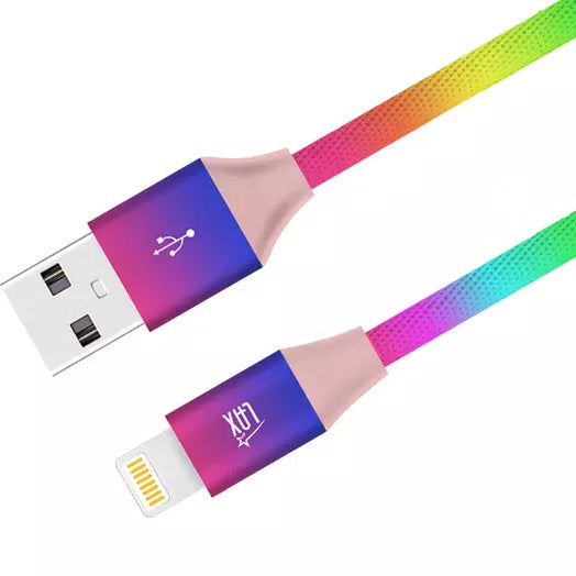 MFi Certified Colorful Rainbow Lightning Cables for Apple iPhone and iPad Online Online With Mastercard