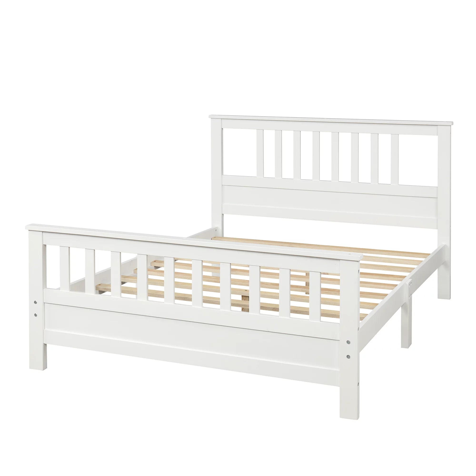 Anysun Full Size Bed Frame Solid Wood Platform Bed with Headboard for Kid's Buy Cheap Visit New