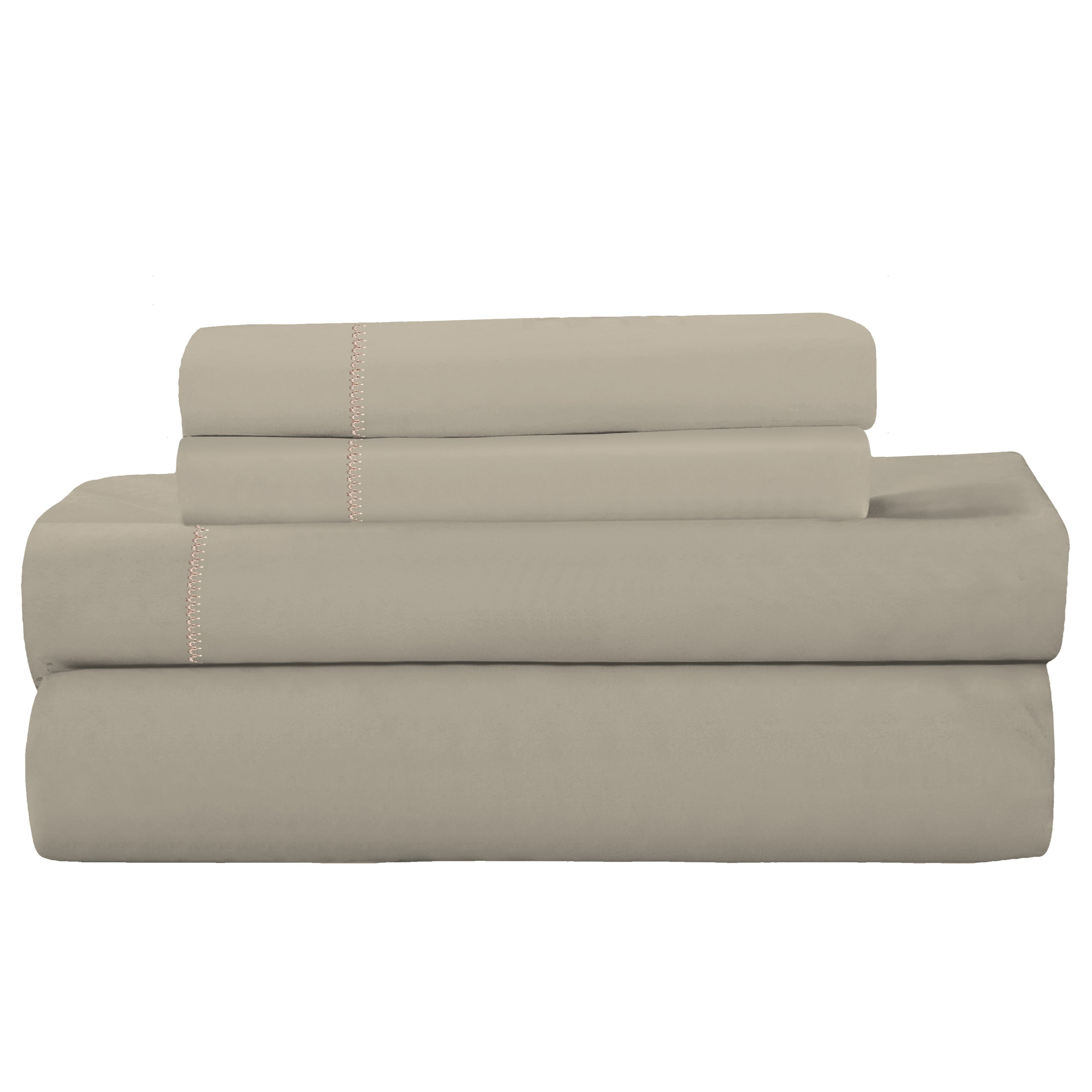 4-Piece: Brushed Cotton Percale Sheet Set Cheap Sale Footaction