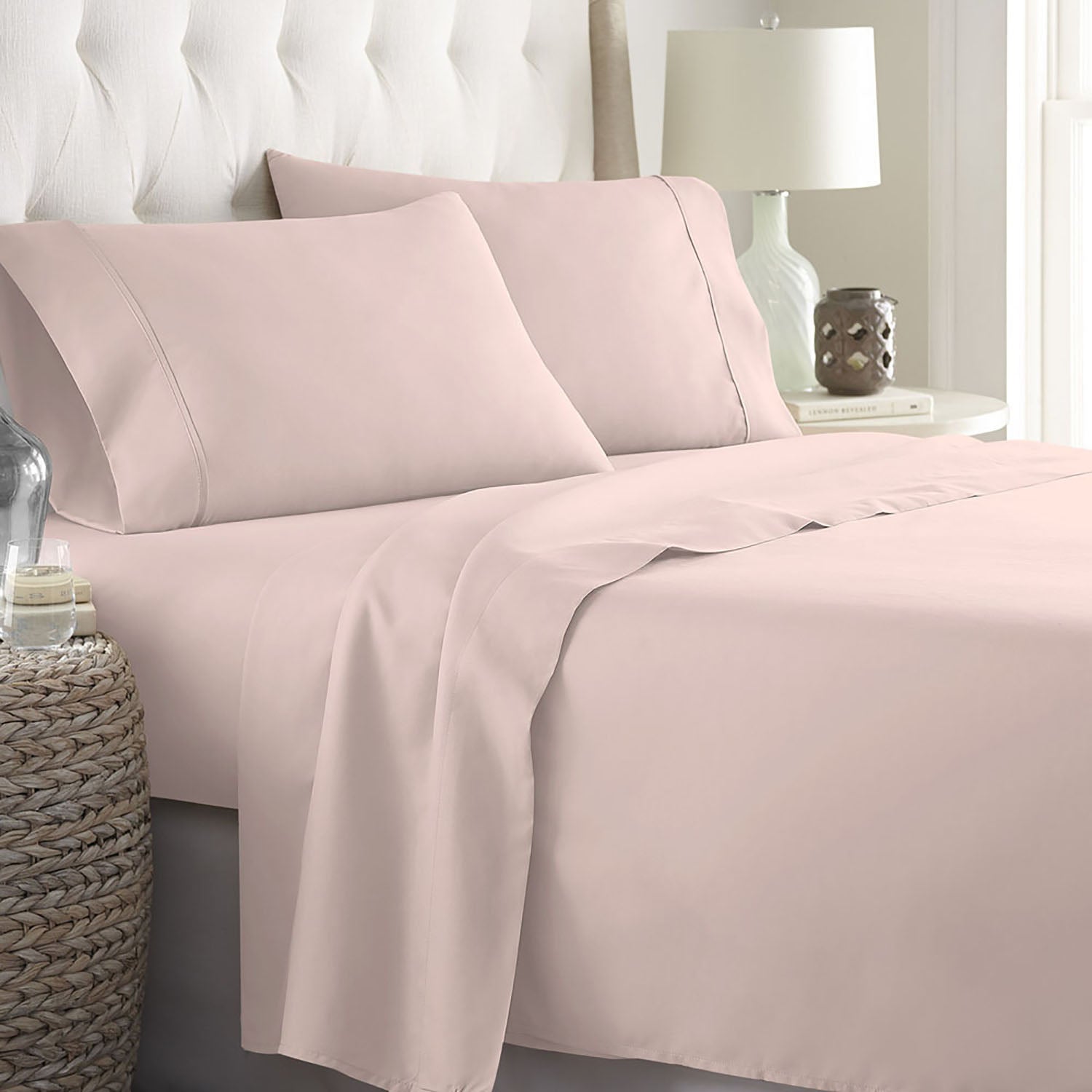 Soft Home 1800 Series Solid Microfiber Ultra Soft Sheet Set Cheap Pice Wholesale