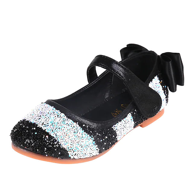 Girls' Glitters PU Sequined Jeweled Flat Shoes Clearance Cheapest Pice