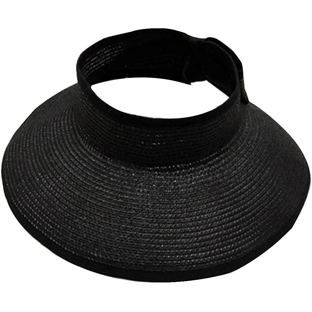 Women's Wide Brim Roll-up Straw Sun Hat Sun Visor 2025 New Cheap Pice