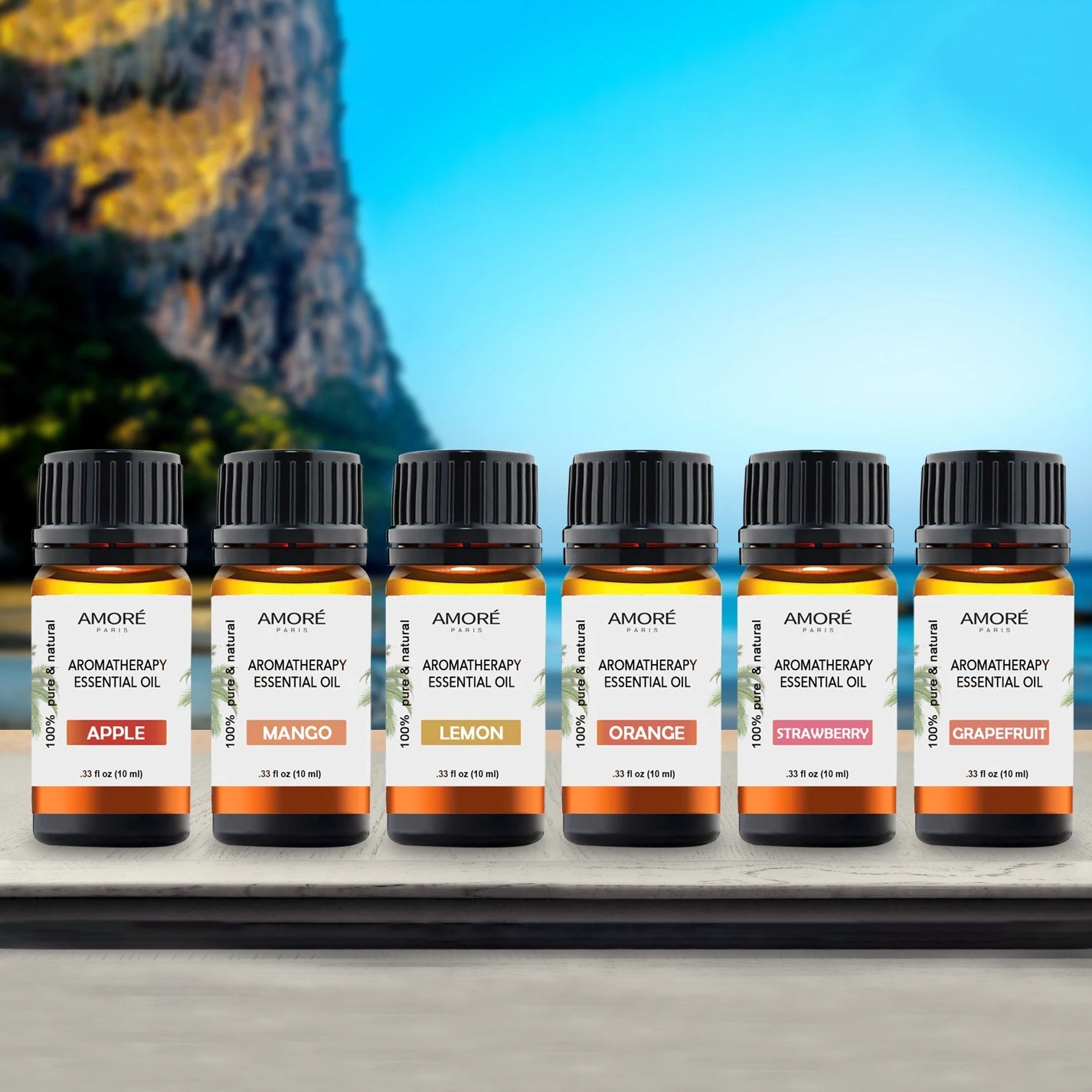 6-Piece: Tropical Collection Therapeutic-Grade Aromatherapy Essential Oil Set Free Shipping Big Sale