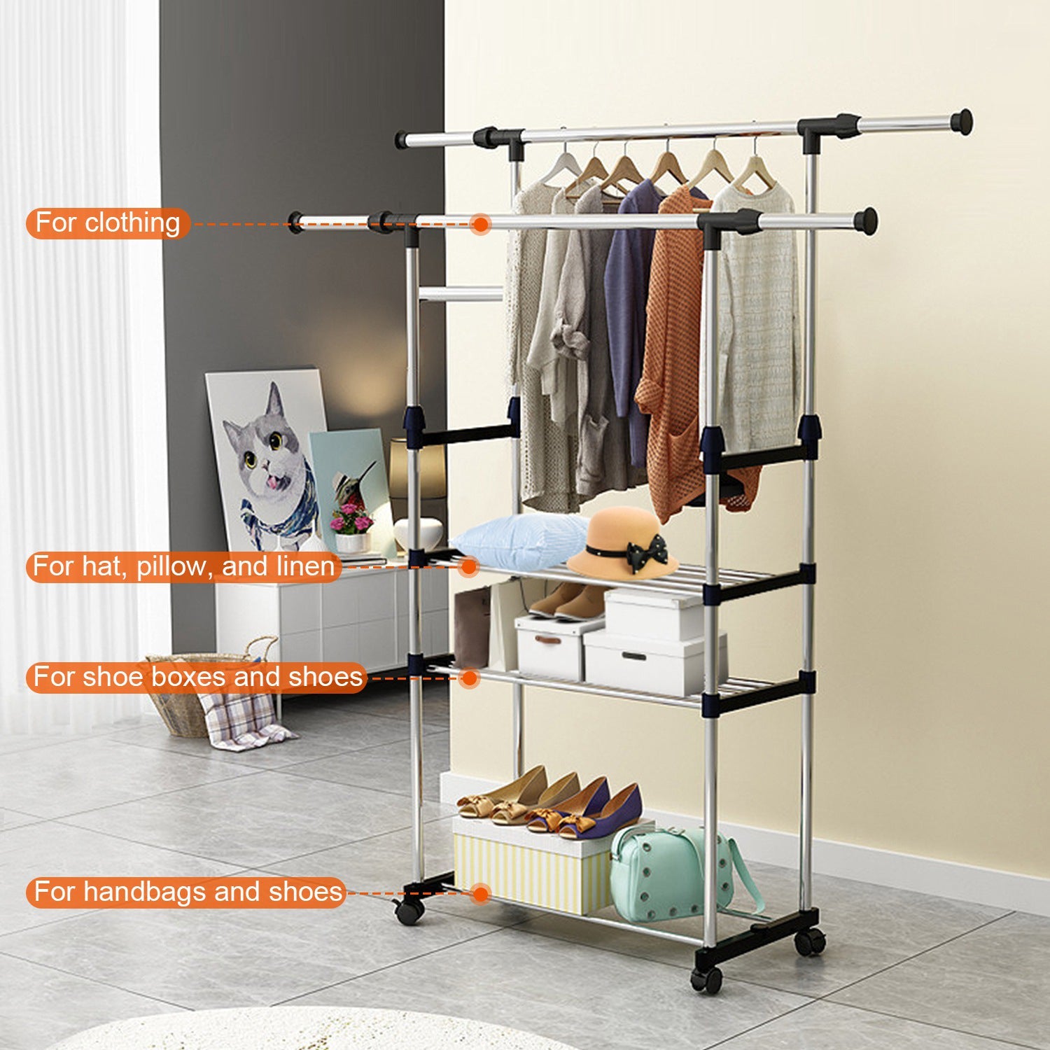 Extendable Garment Hanging Rack Largest Supplier For Sale